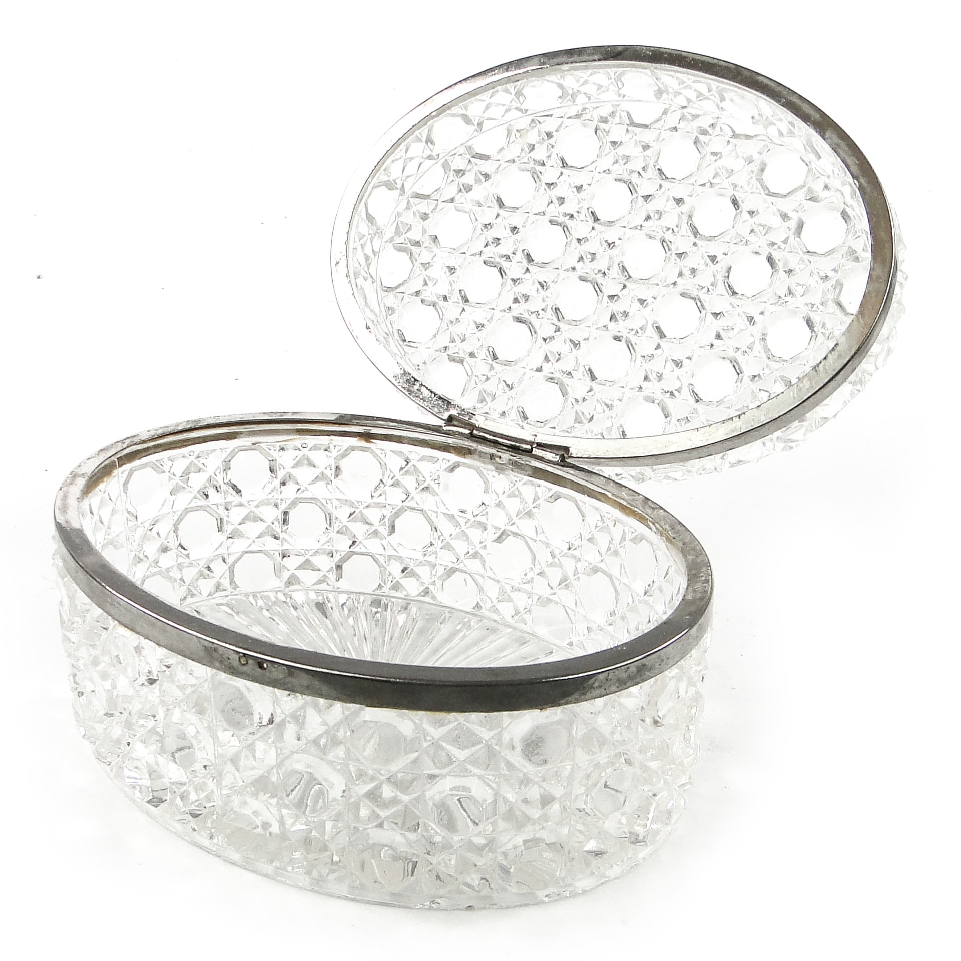 Bomboniera Art Deco, szkło, HSG Ząbkowice, Polska, lata 30. - 110405