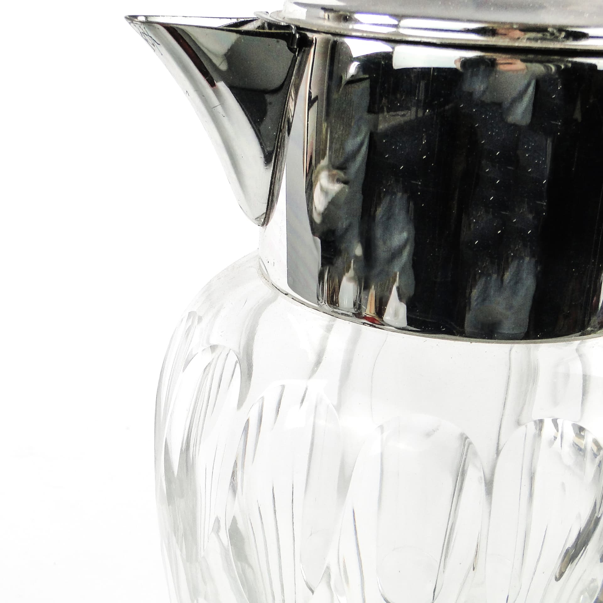 Dzban na wino Art Deco, szkło transparentne, Niemcy, lata 20. - 110428