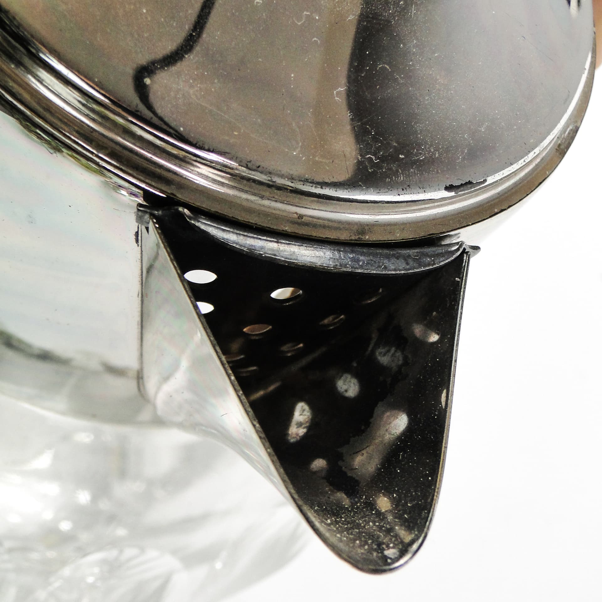 Dzban na wino Art Deco, szkło transparentne, Niemcy, lata 20. - 110432