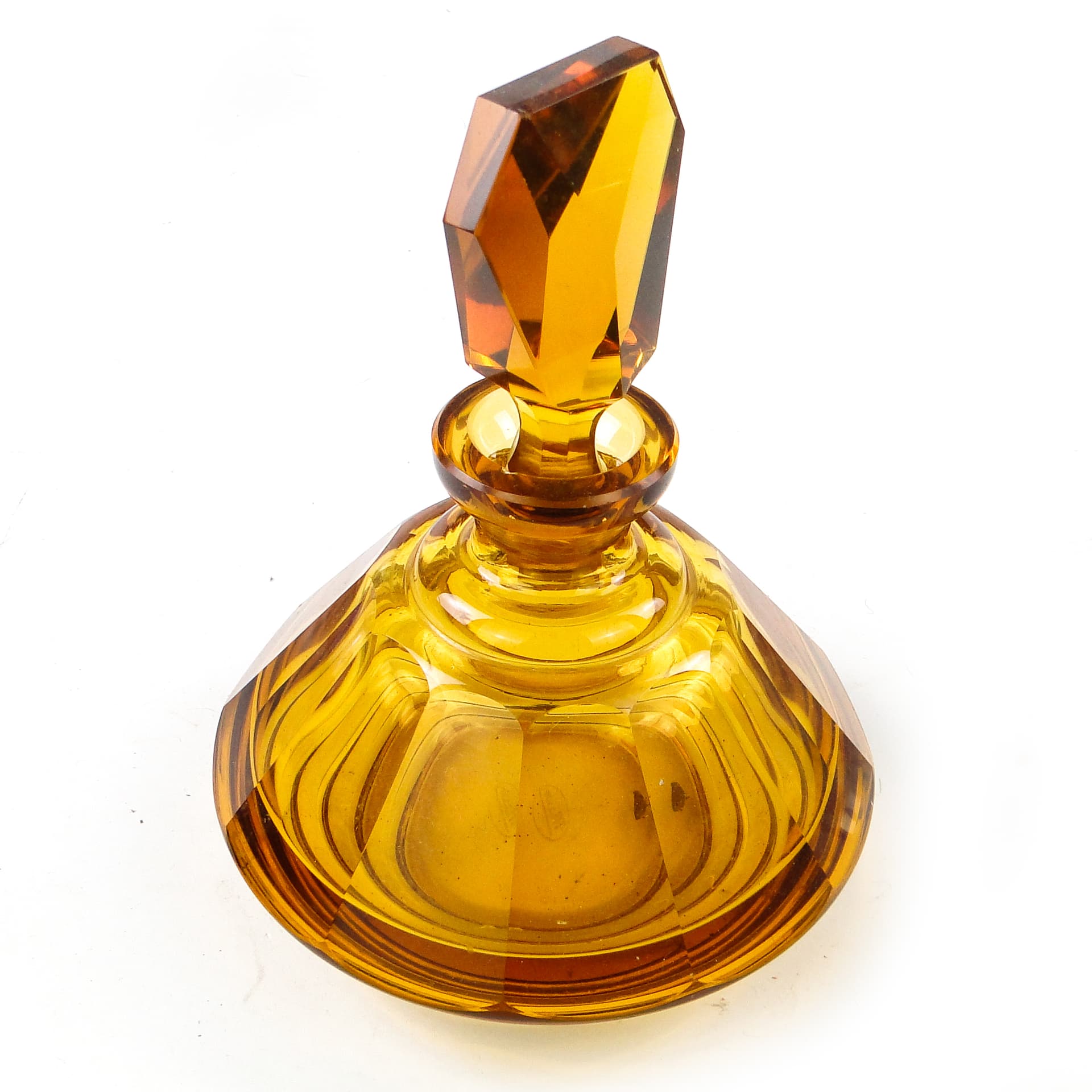 Art Deco decanter, crystal, Bohemia, Czechoslovakia, 1930s. - 110444