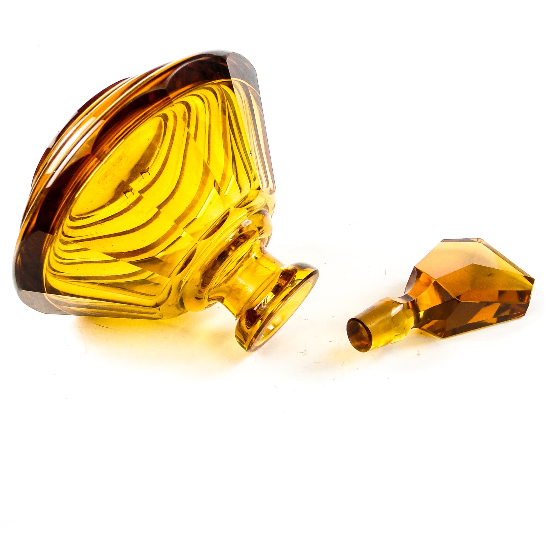 Art Deco decanter, crystal, Bohemia, Czechoslovakia, 1930s. - 110445