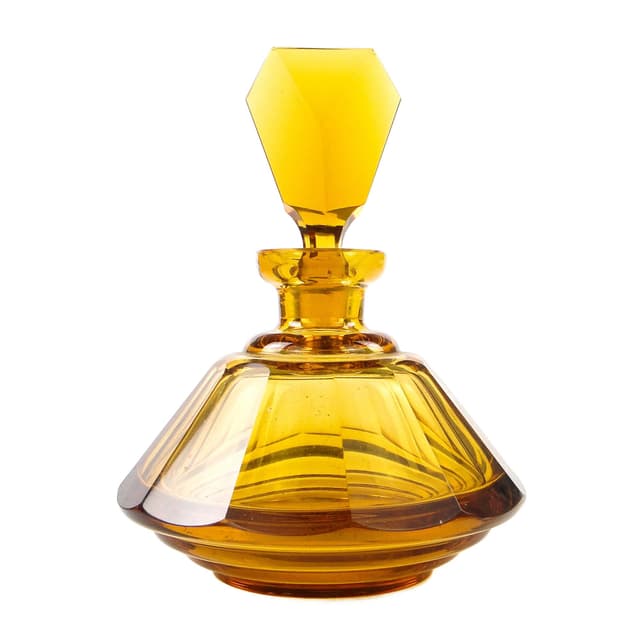 Art Deco decanter, crystal, Bohemia, Czechoslovakia, 1930s. - DIMENSION