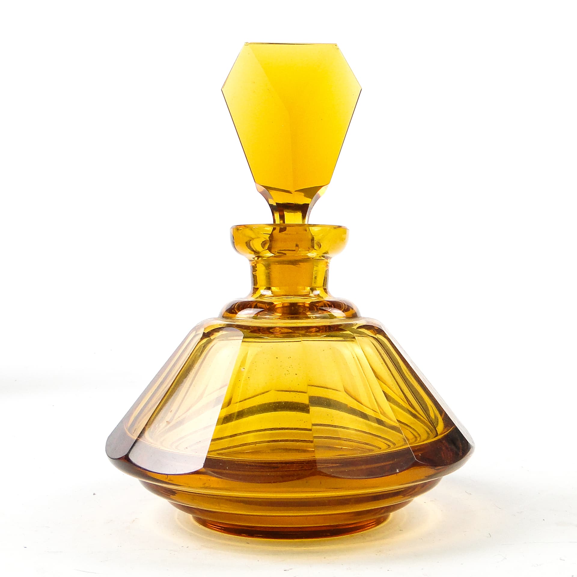 Art Deco decanter, crystal, Bohemia, Czechoslovakia, 1930s. - 110443