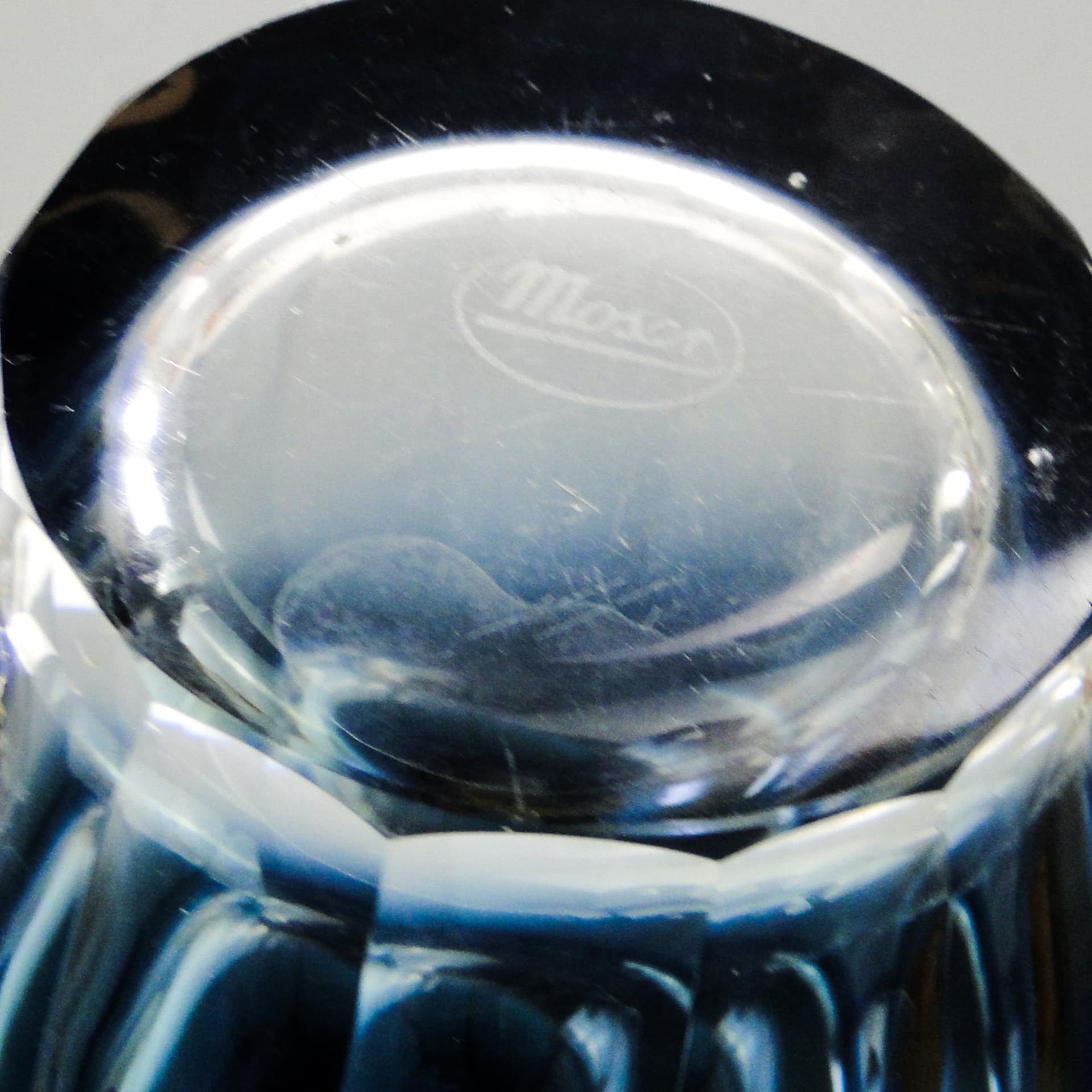 Karafka na wodę Art Nouveau, kryształ, Moser Bohemia, Czechy, lata 30. - 110499