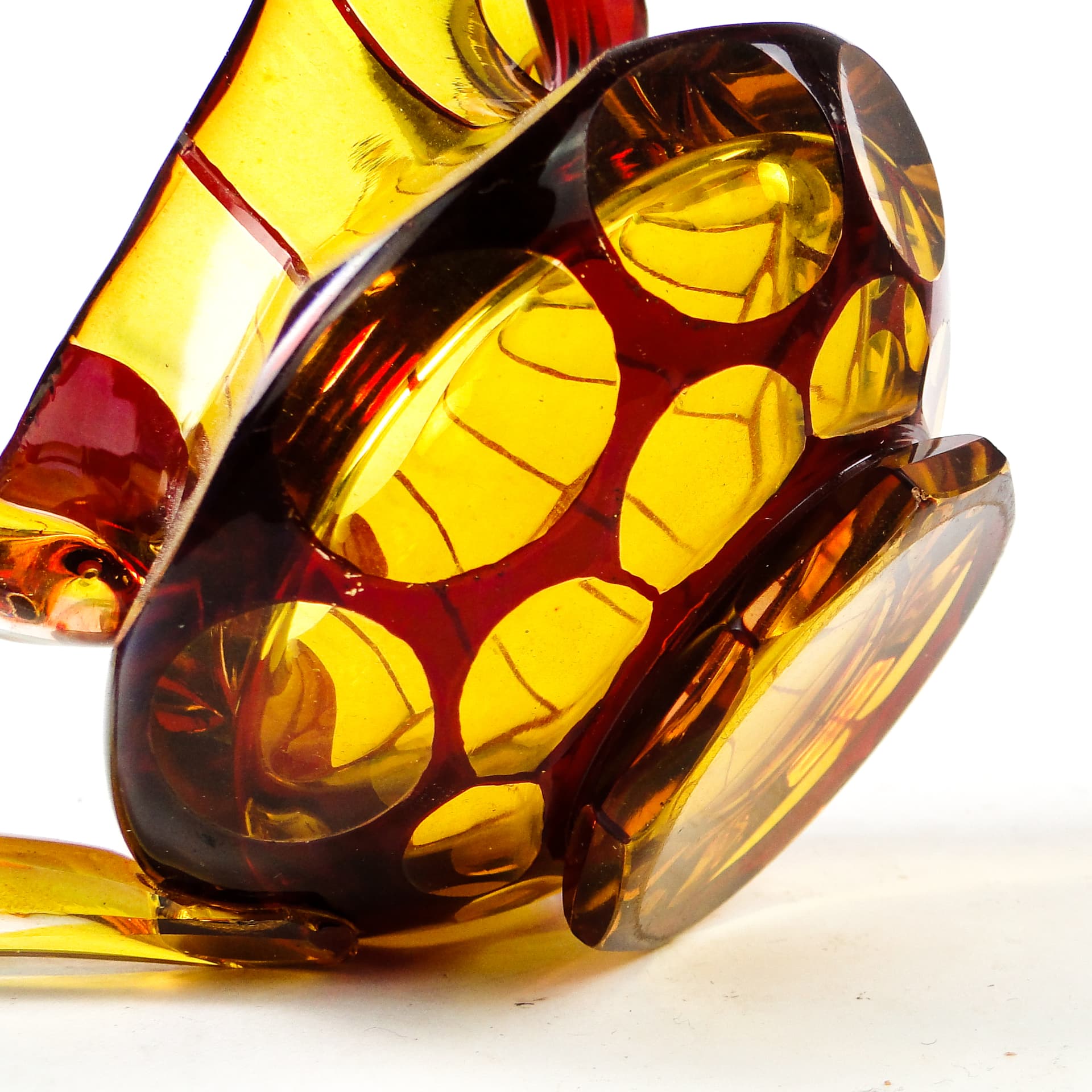 Biedermeier cream jug, double-layered glass, Bohemia, Czech Republic, 19th c. - 110509