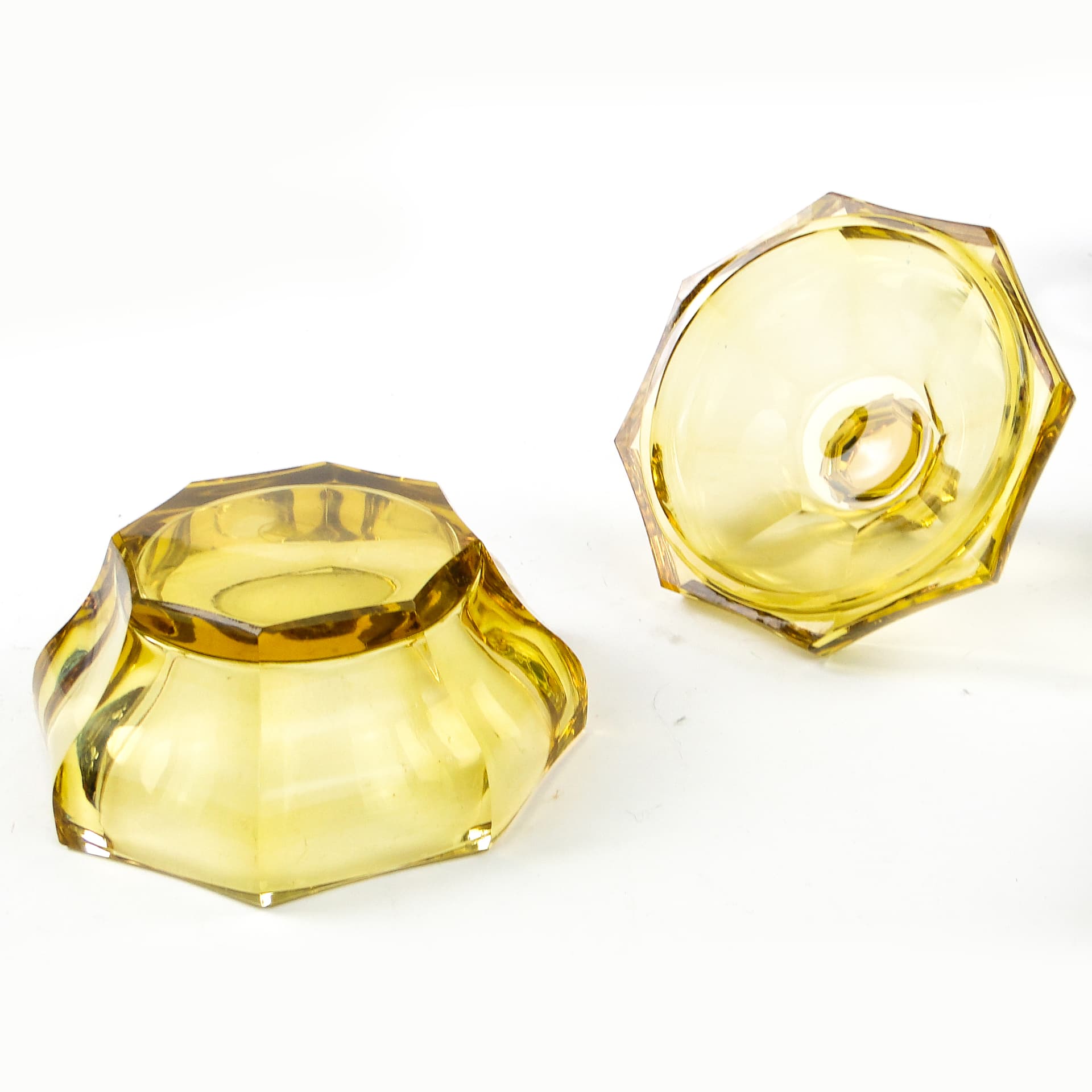 Art Deco bonbonniere, crystal, Moser, Czechoslovakia, 1930s. - 110525