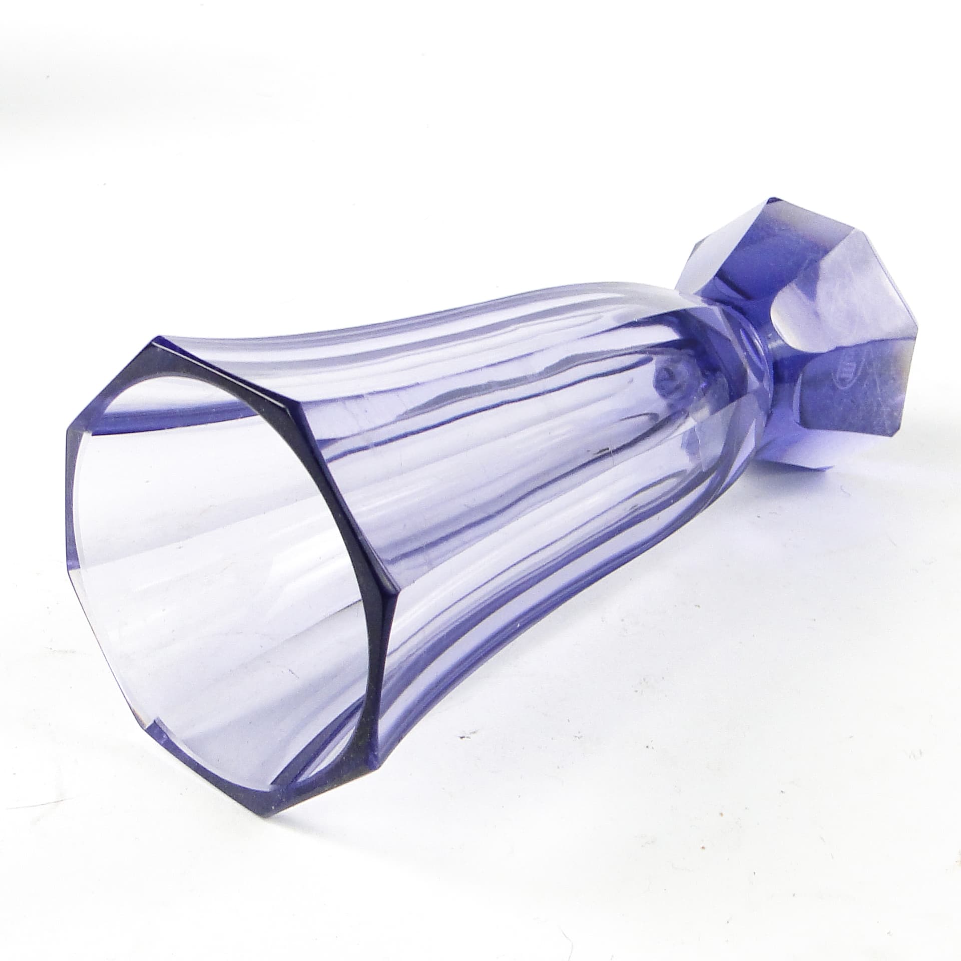 Wazon Art Deco, kryształ, Moser, Czechosłowacja, lata 30. - 110545