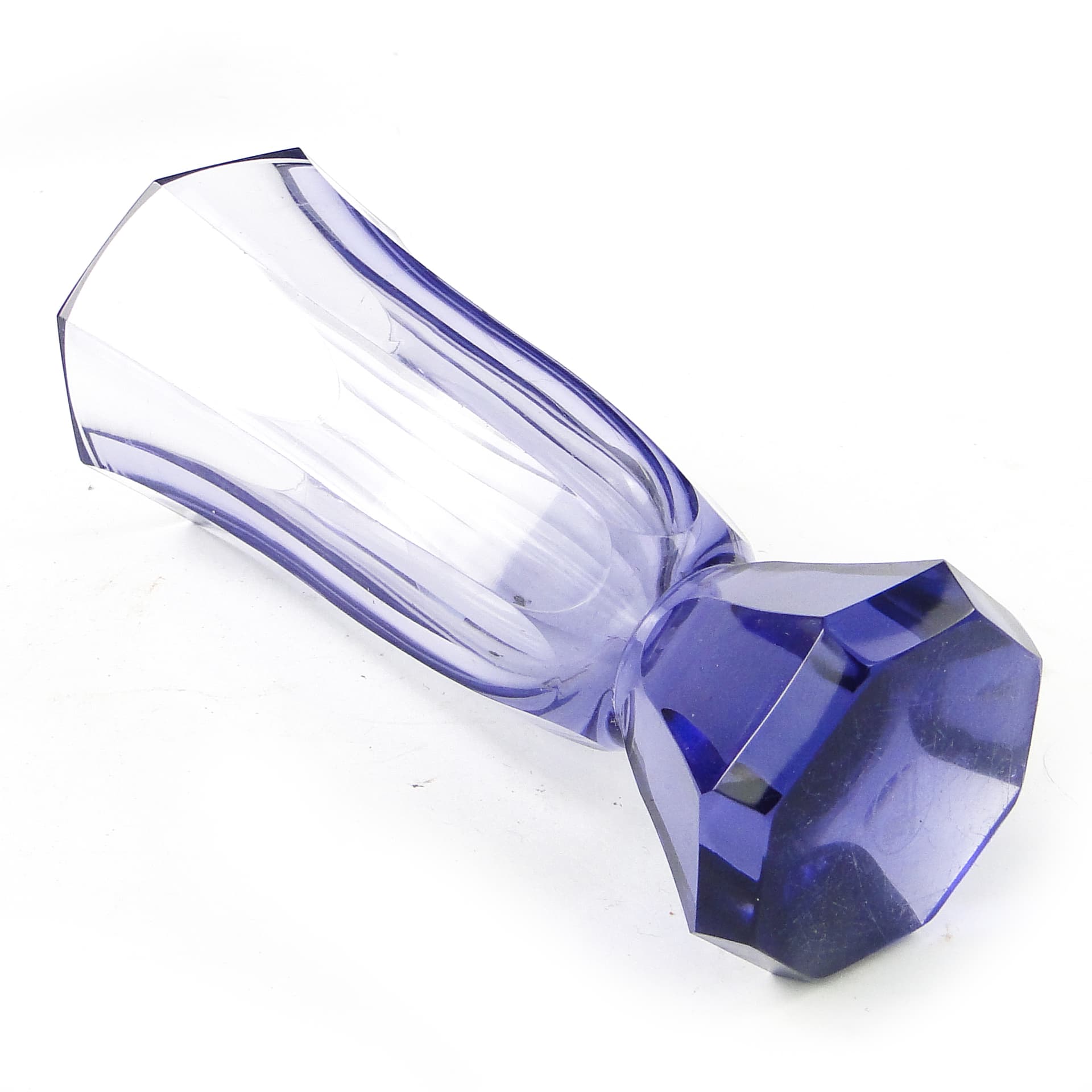 Wazon Art Deco, kryształ, Moser, Czechosłowacja, lata 30. - 110546