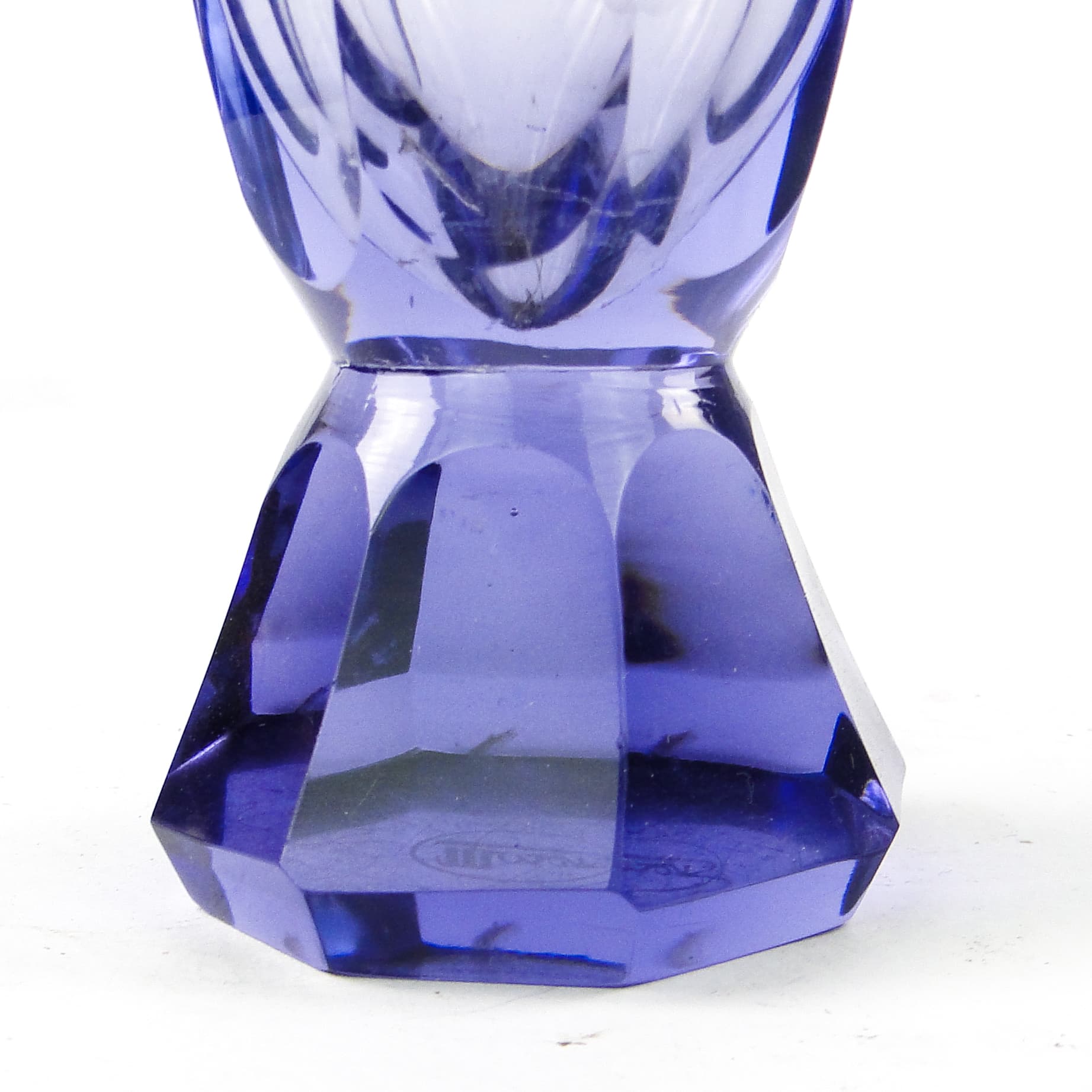 Wazon Art Deco, kryształ, Moser, Czechosłowacja, lata 30. - 110543