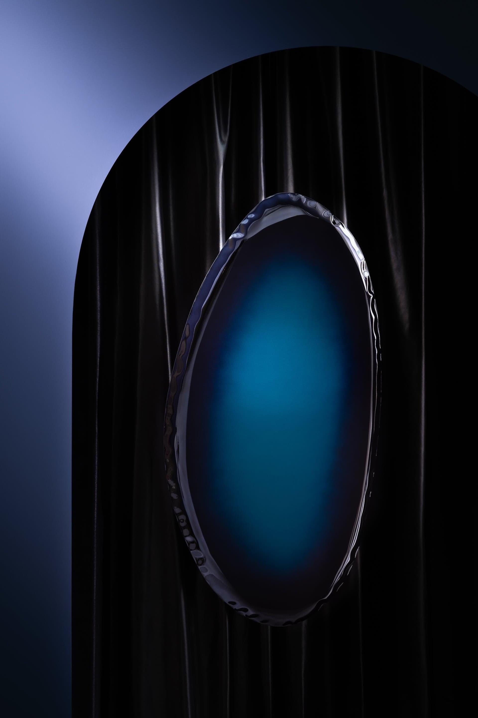 TAFLA O wall mirror blue O5, Zieta Studio - 118708