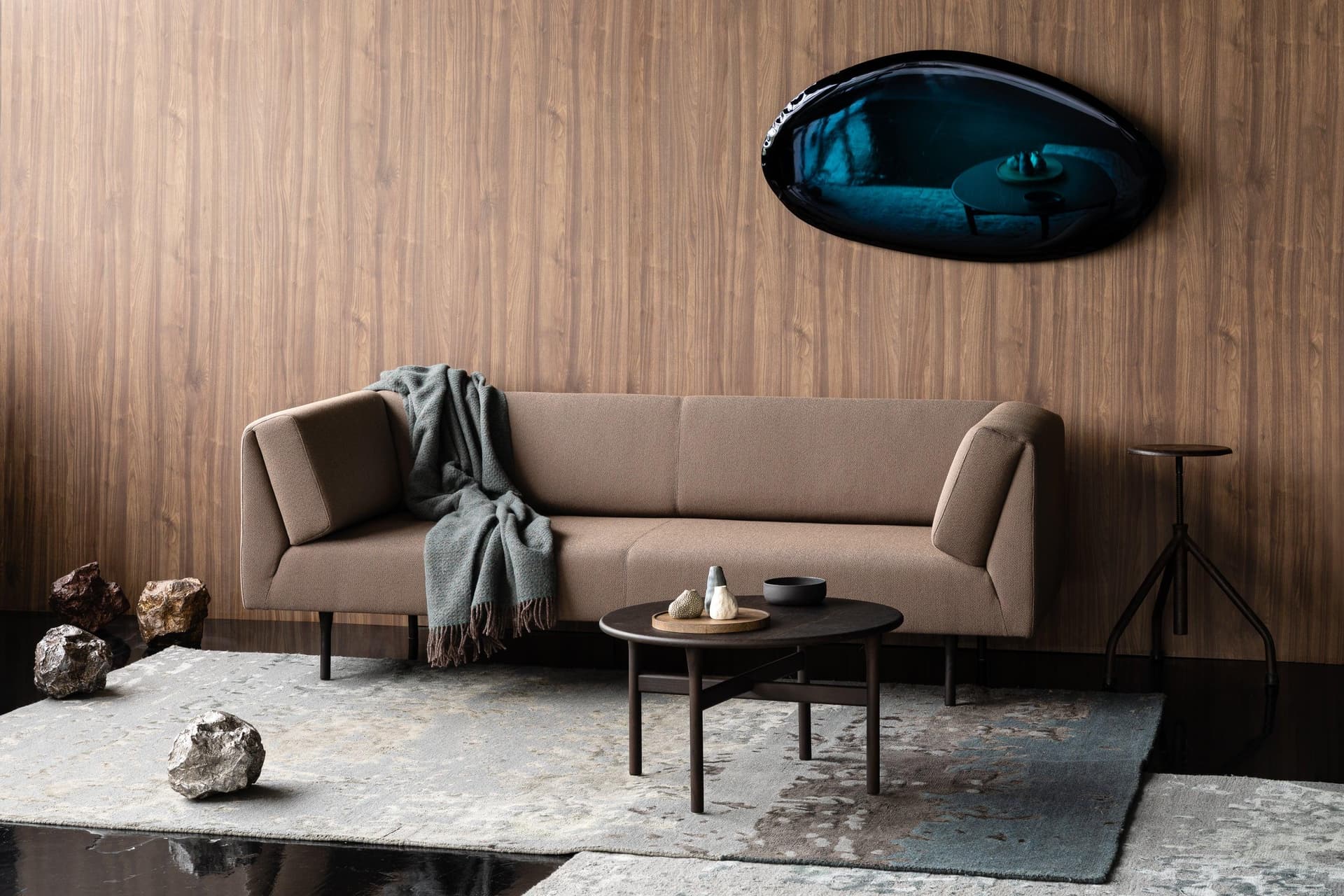 TAFLA O wall mirror blue O5, Zieta Studio - 118707