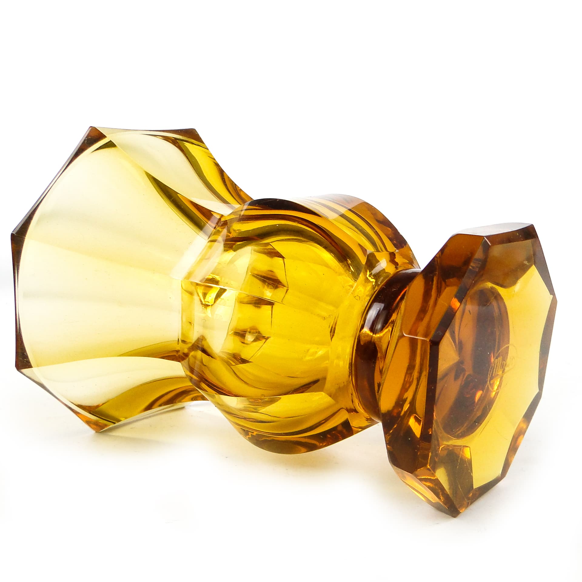 Wazon Art Deco, kryształ, Moser, Czechosłowacja, lata 30. - 110560