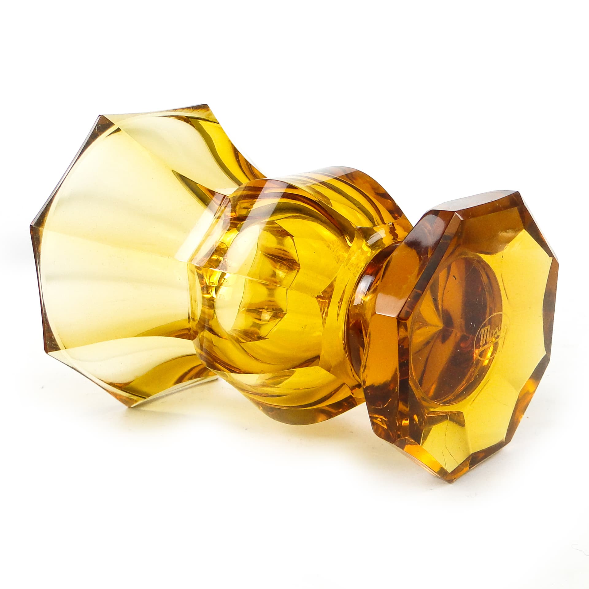 Wazon Art Deco, kryształ, Moser, Czechosłowacja, lata 30. - 110558