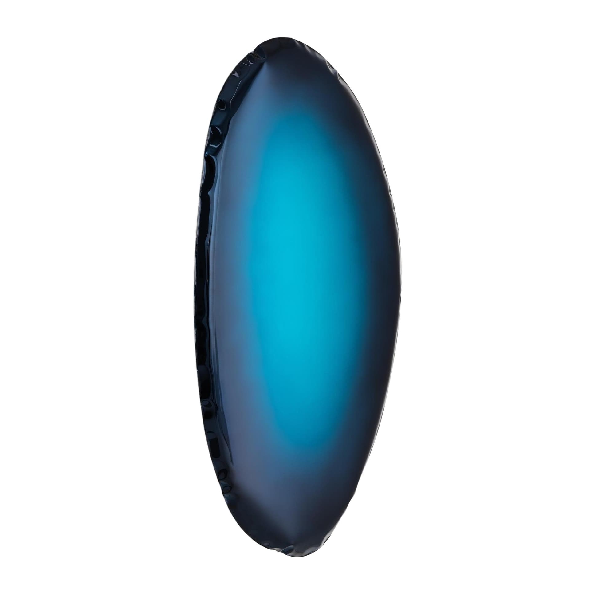 TAFLA O wall mirror, blue, O4, Zieta Studio