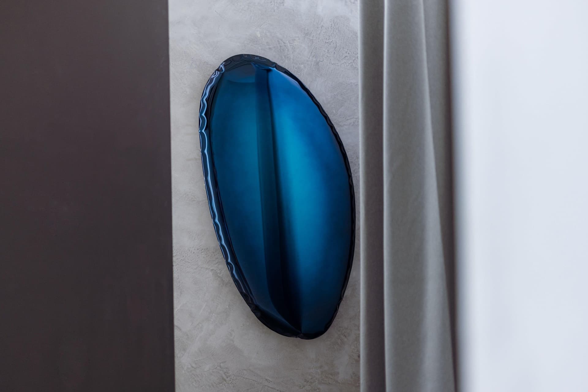 TAFLA O wall mirror blue O3, Zieta Studio - 118633