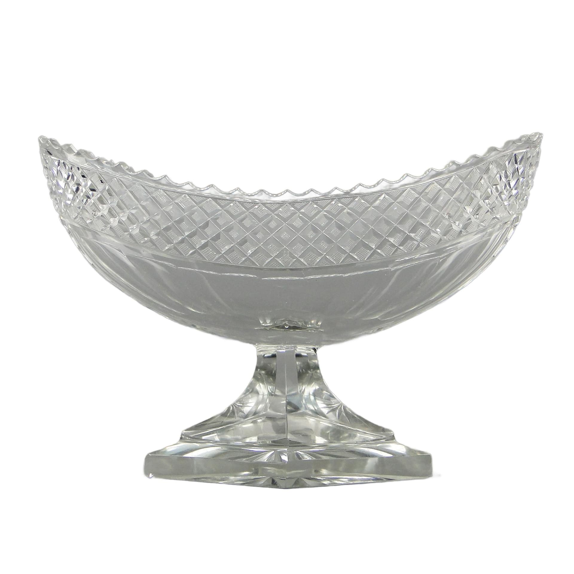 Wazon żardiniera, kryształ transparentny, Baccarat, Francja, początek XX w.