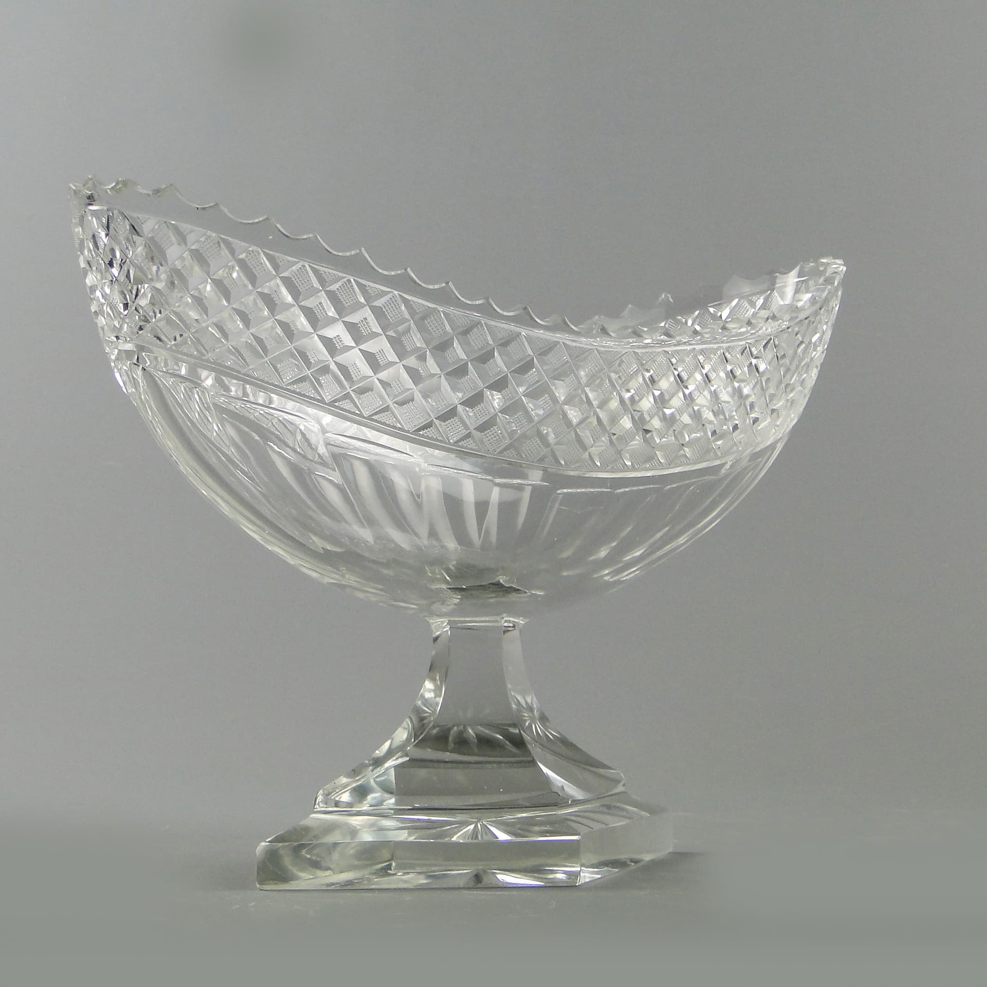 Wazon żardiniera, kryształ transparentny, Baccarat, Francja, początek XX w. - 7936