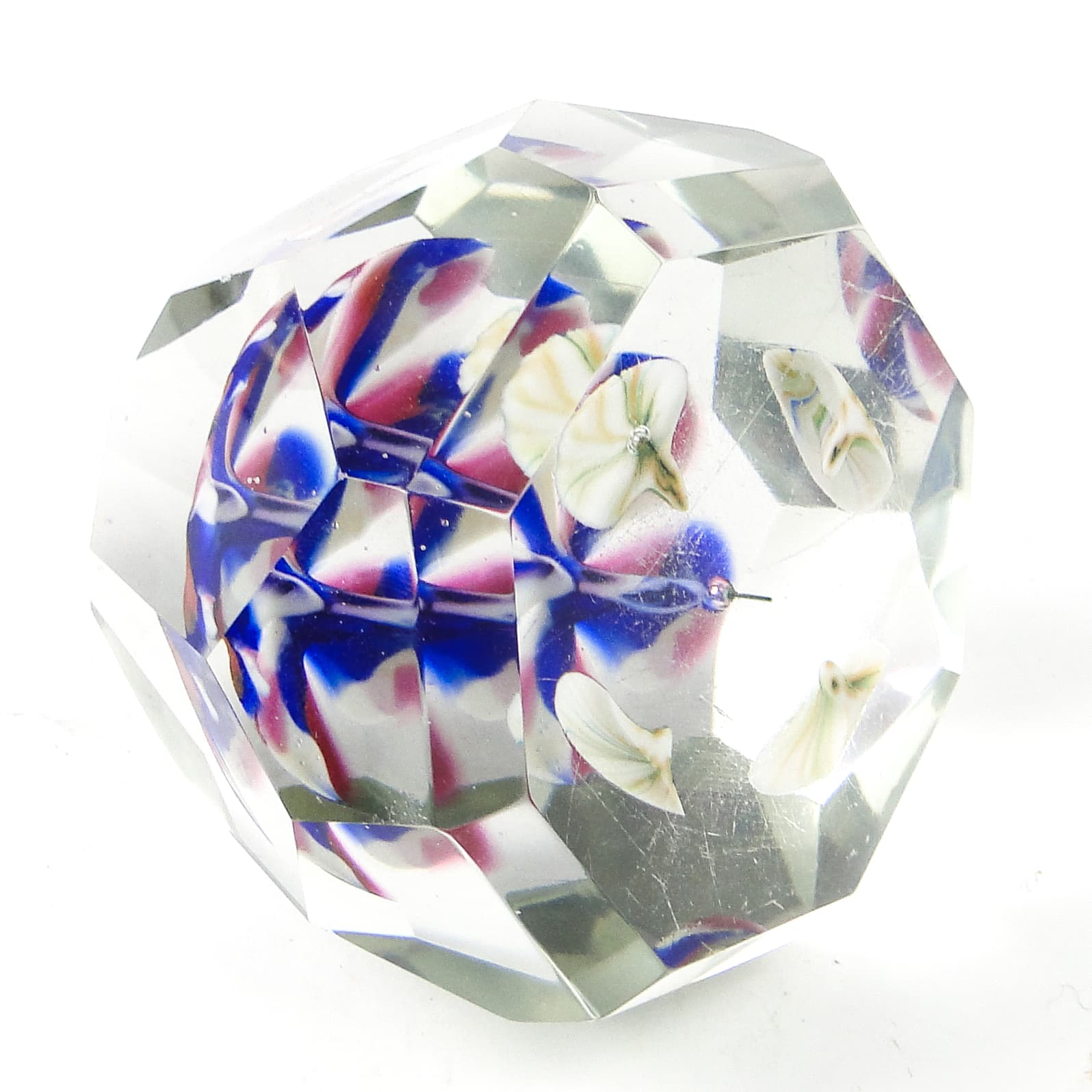 Bohemian paperweight, crystal, Bohemia, Czech Republic, 19th c. - 110677
