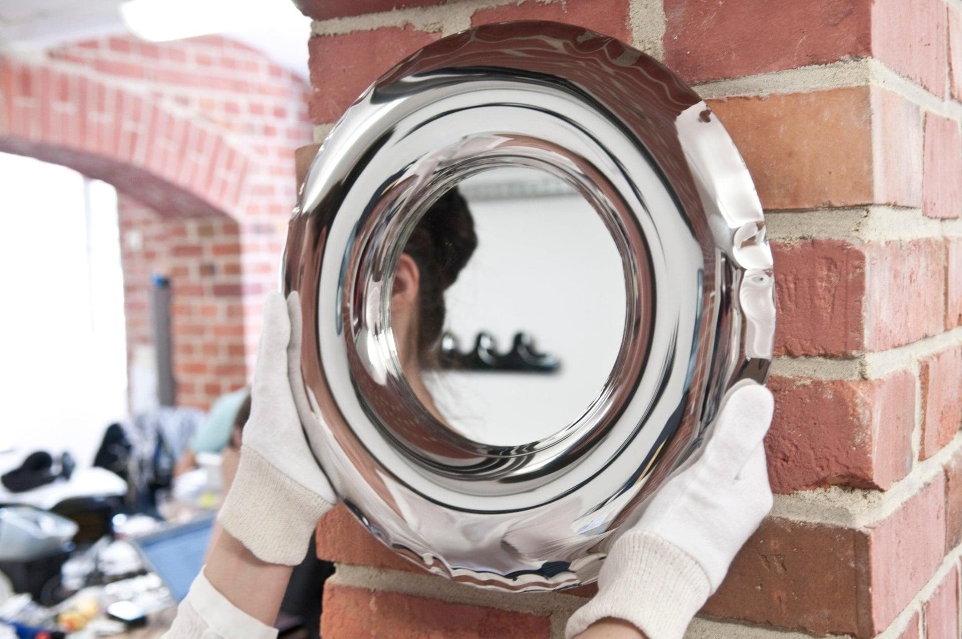 RONDEL wall mirror, silver, Zieta Studio - 118528