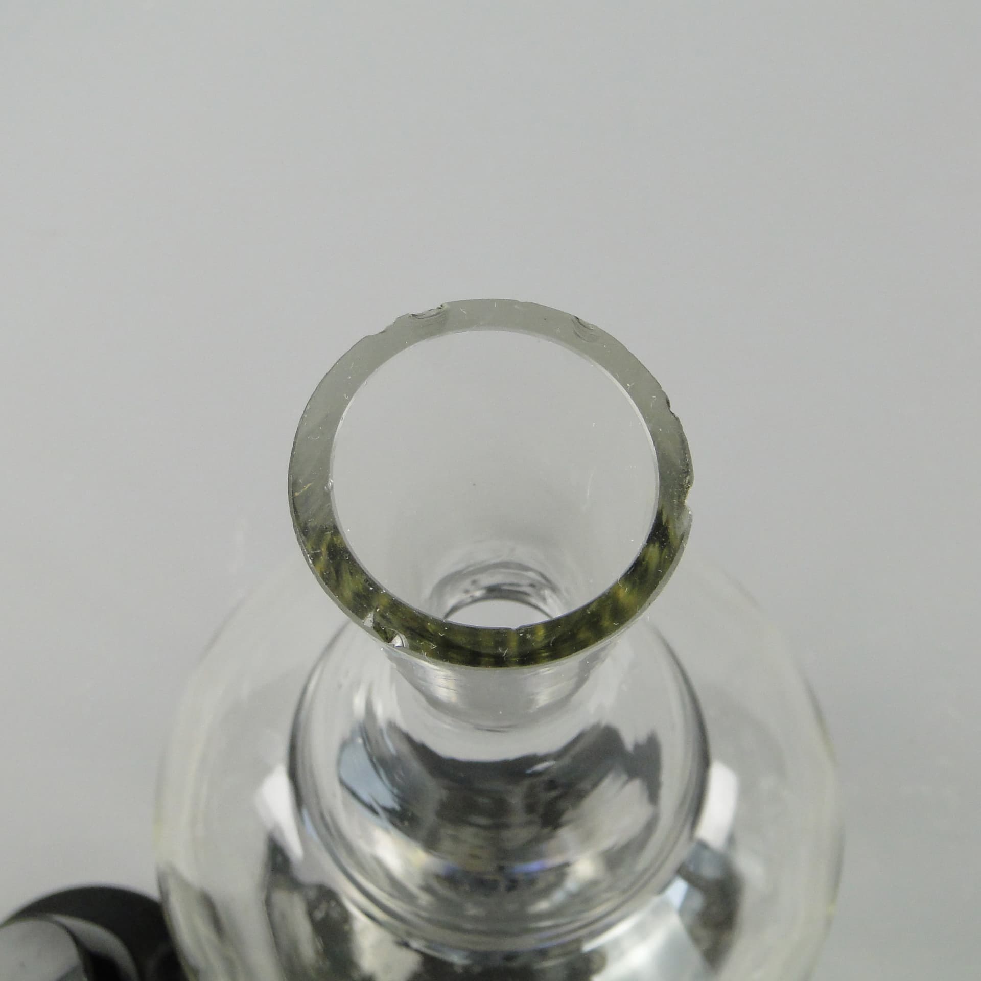 Karafka Art Deco, szkło transparentne, Polska, lata 30. - 7970