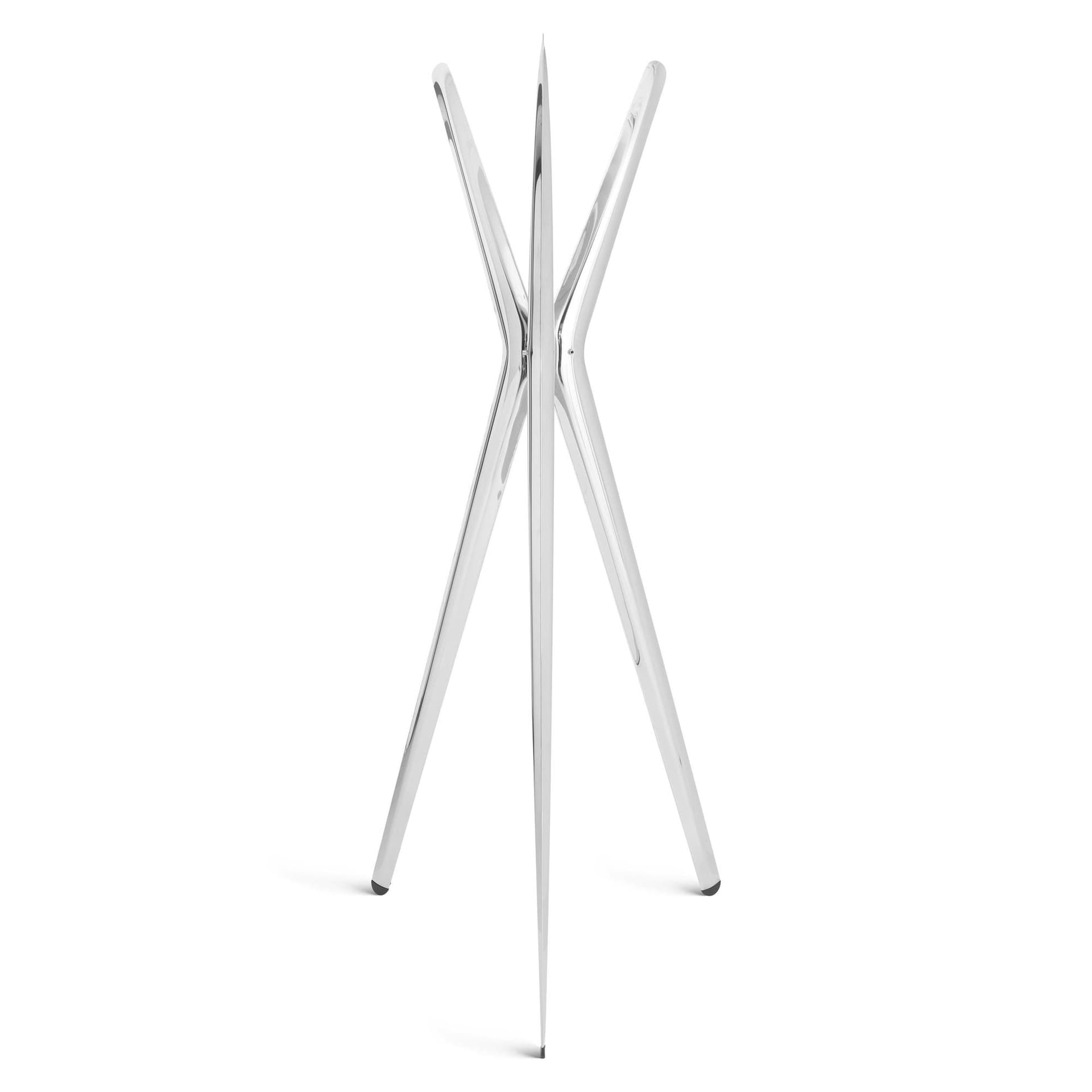 Wieszak stojący SNOPEK stalowy, srebrny, Zieta Studio - 110731