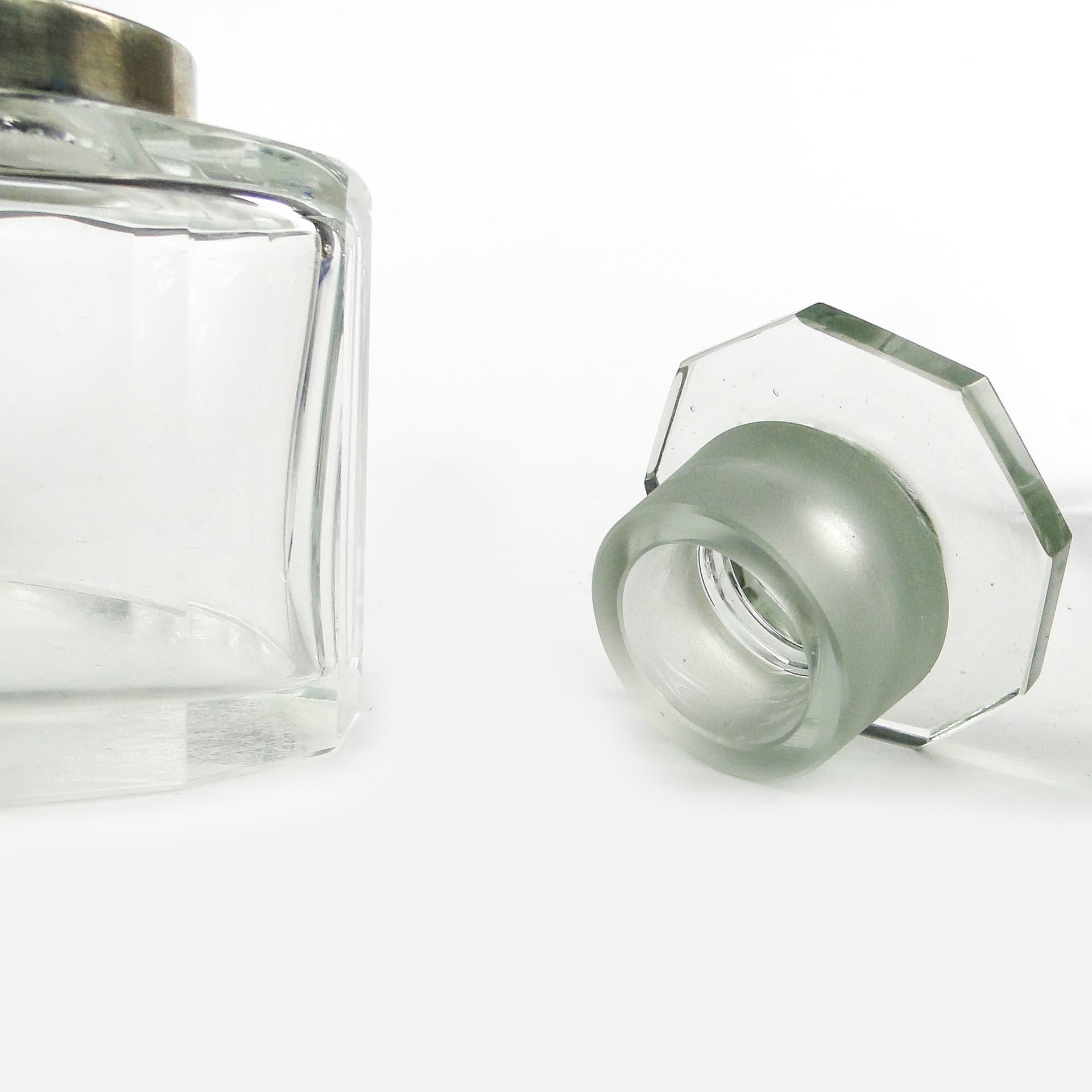 Lidded vessel, Modernism, crystal, silver, Germany, 19th c. - 111229