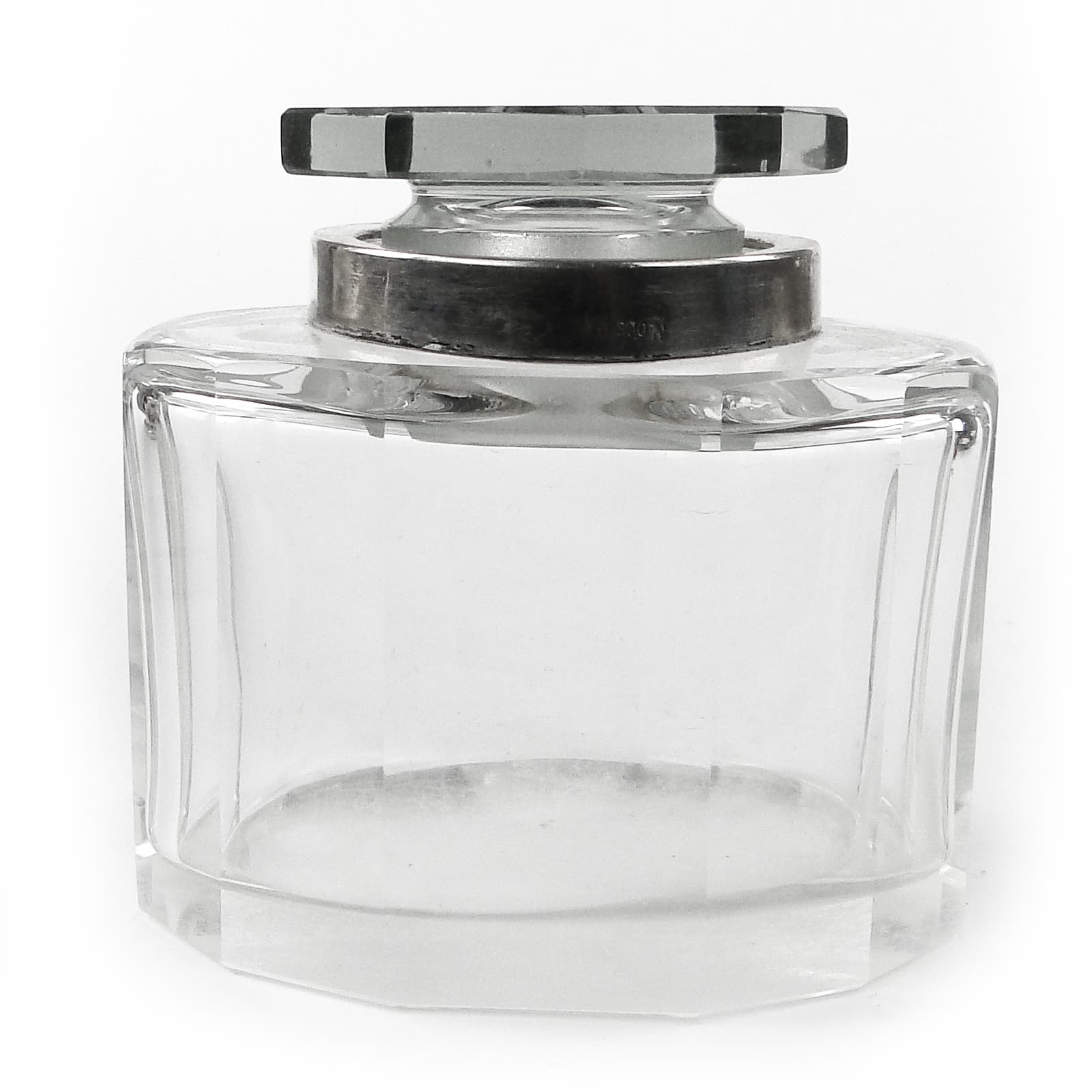 Lidded vessel, Modernism, crystal, silver, Germany, 19th c. - 111232