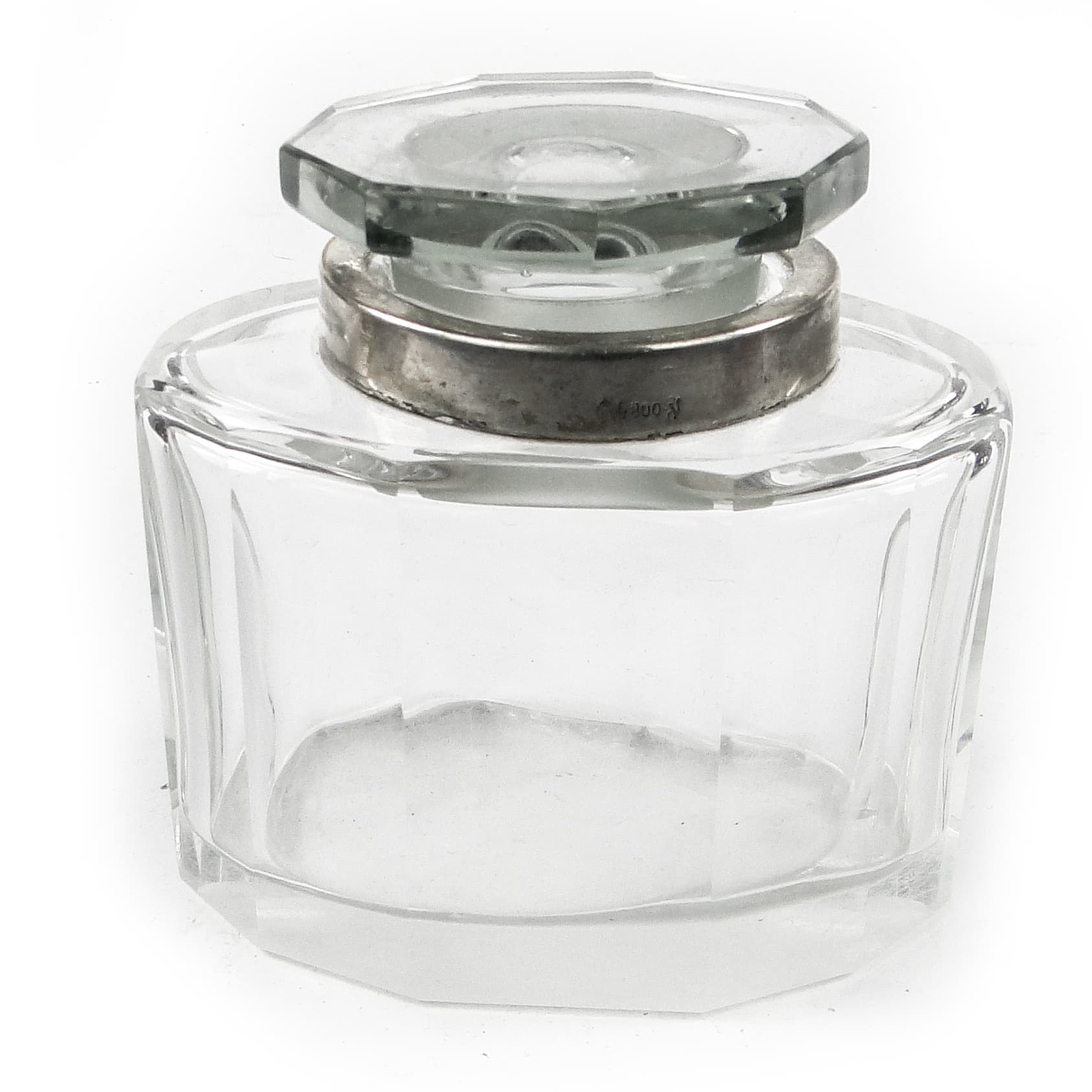 Lidded vessel, Modernism, crystal, silver, Germany, 19th c. - 111228