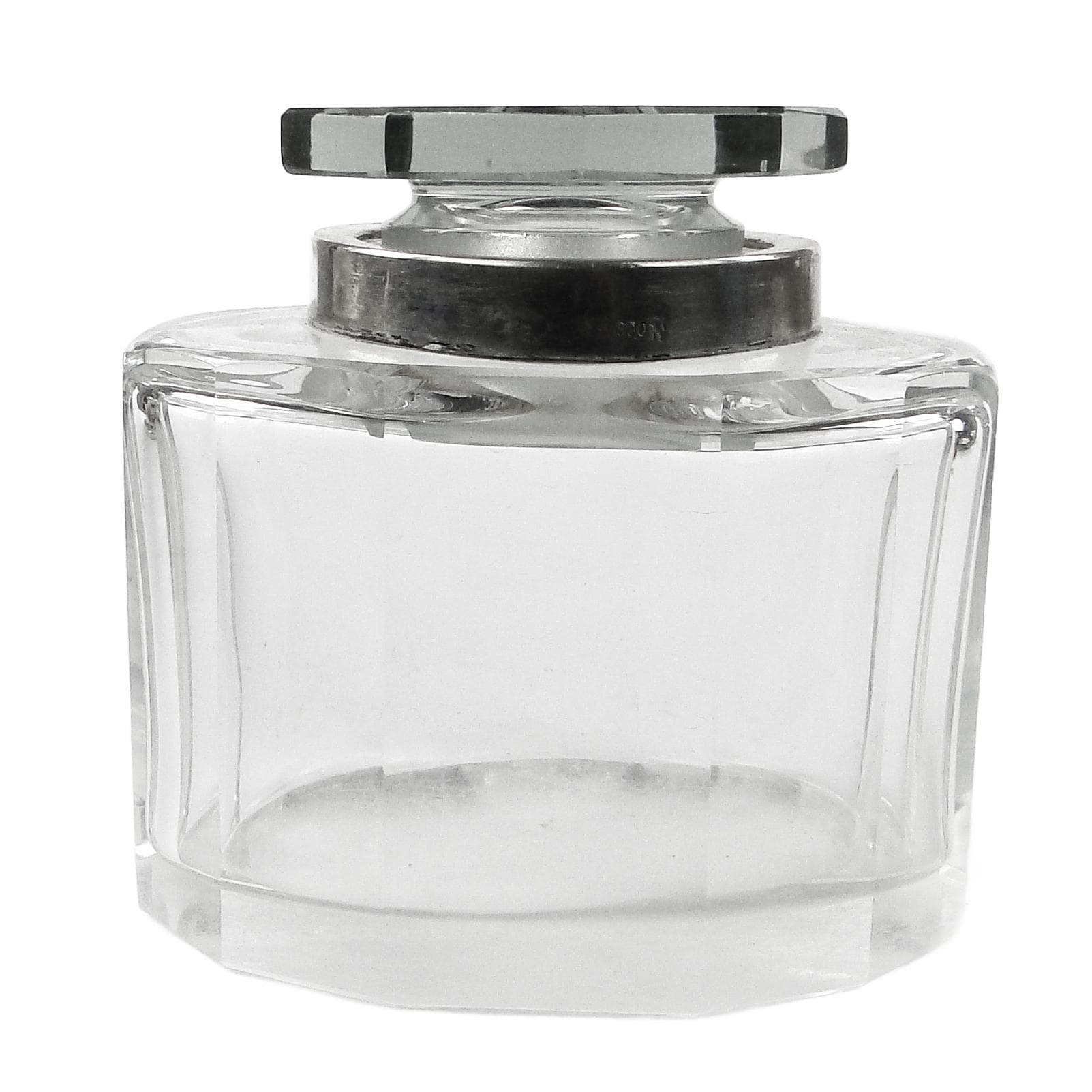 Lidded vessel, Modernism, crystal, silver, Germany, 19th c.