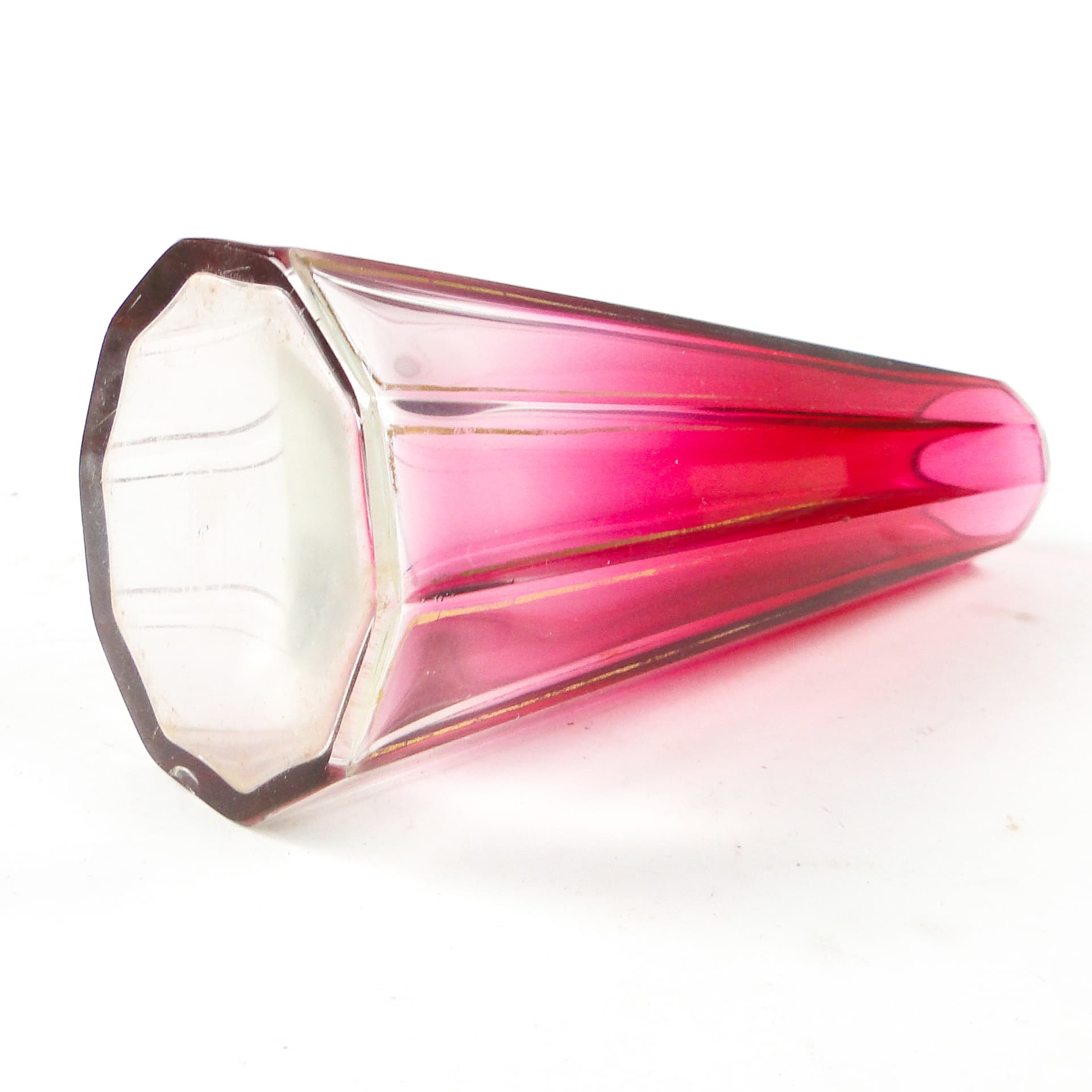 Wazon Art Deco, kryształ, Bohemia, Czechosłowacja, lata 30. - 111278