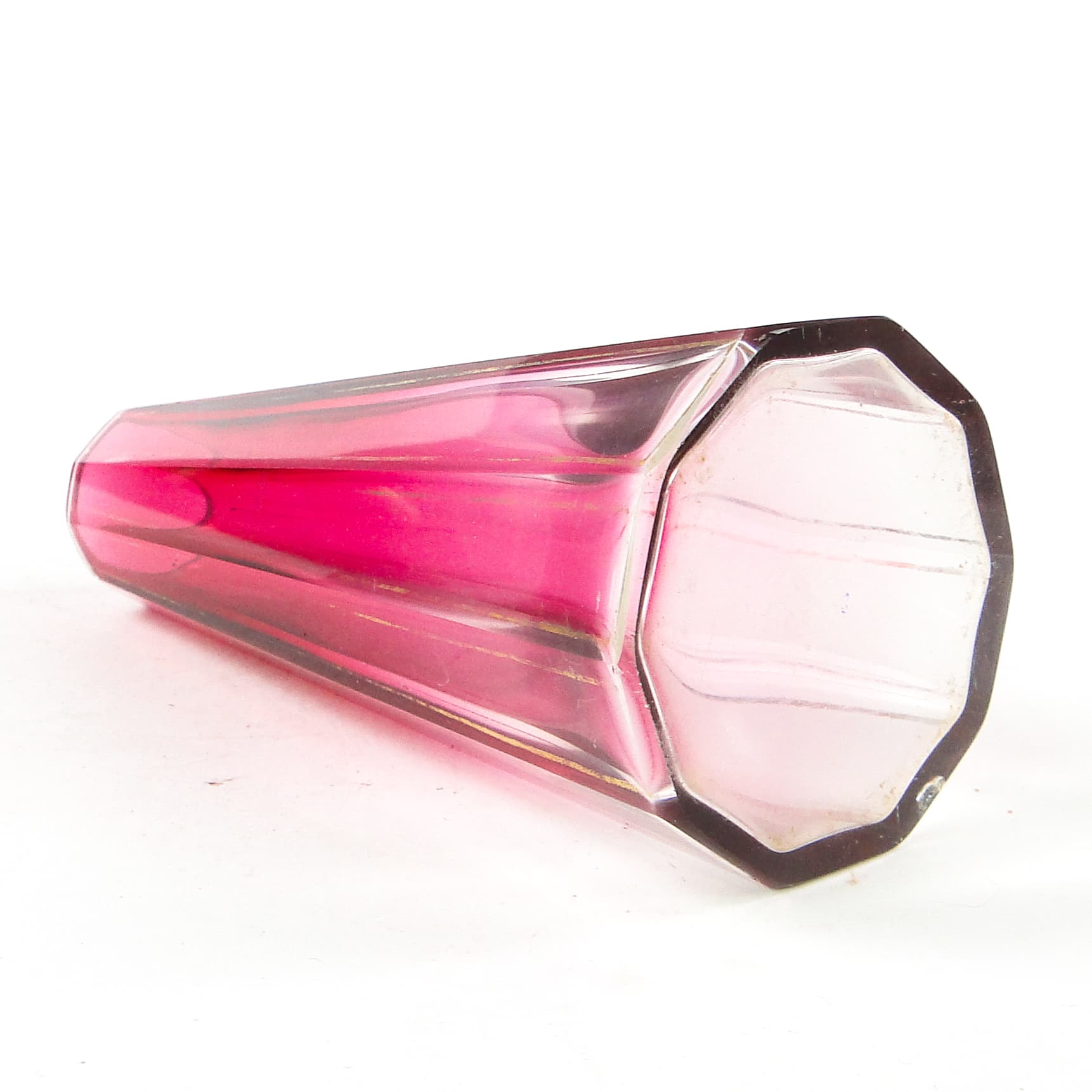 Wazon Art Deco, kryształ, Bohemia, Czechosłowacja, lata 30. - 111277