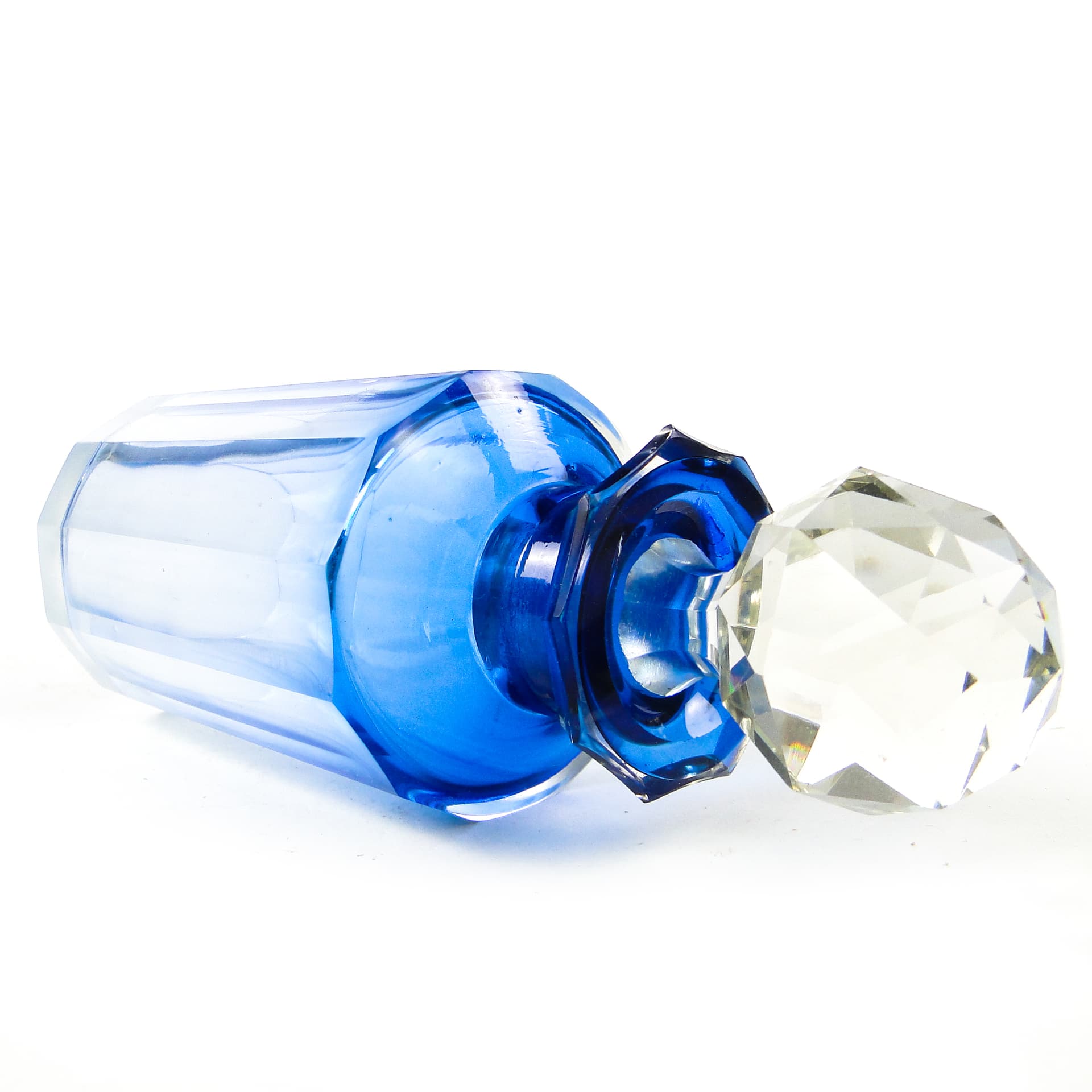 Karafka, Art Nouveau, szkło, Francja, początek XX w. - 111291