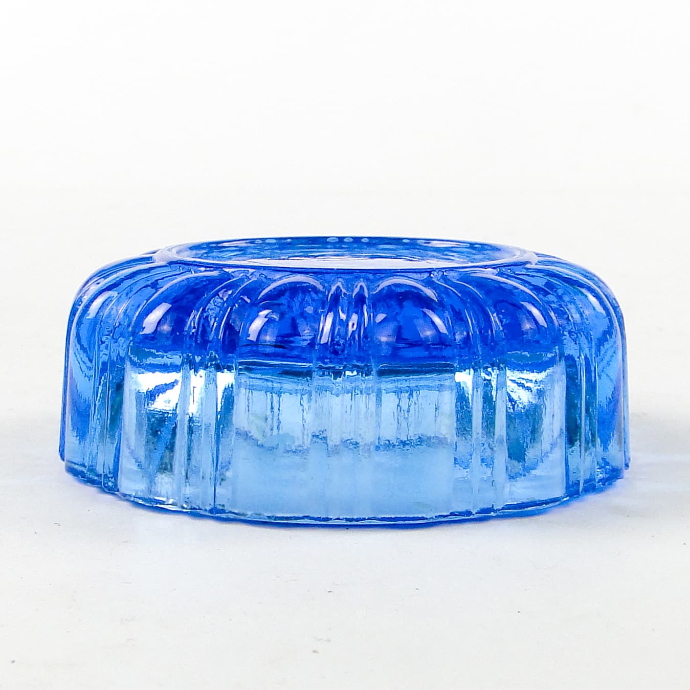 Solniczka Art Deco, szkło pomarańczowe, Ząbkowice, Polska, lata 30. - 111417