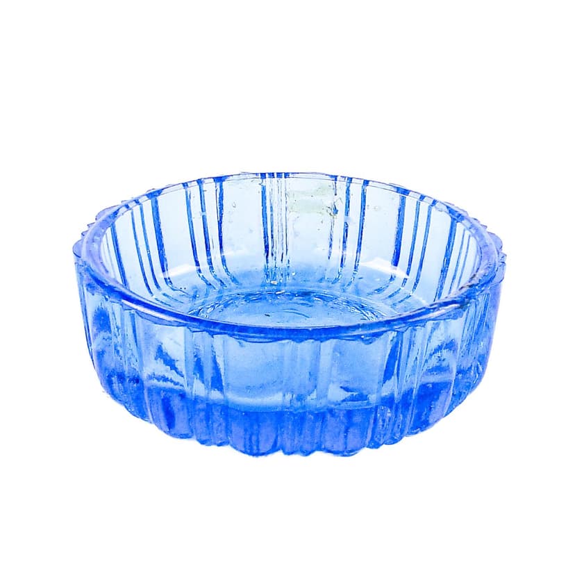 Solniczka Art Deco, szkło pomarańczowe, Ząbkowice, Polska, lata 30.