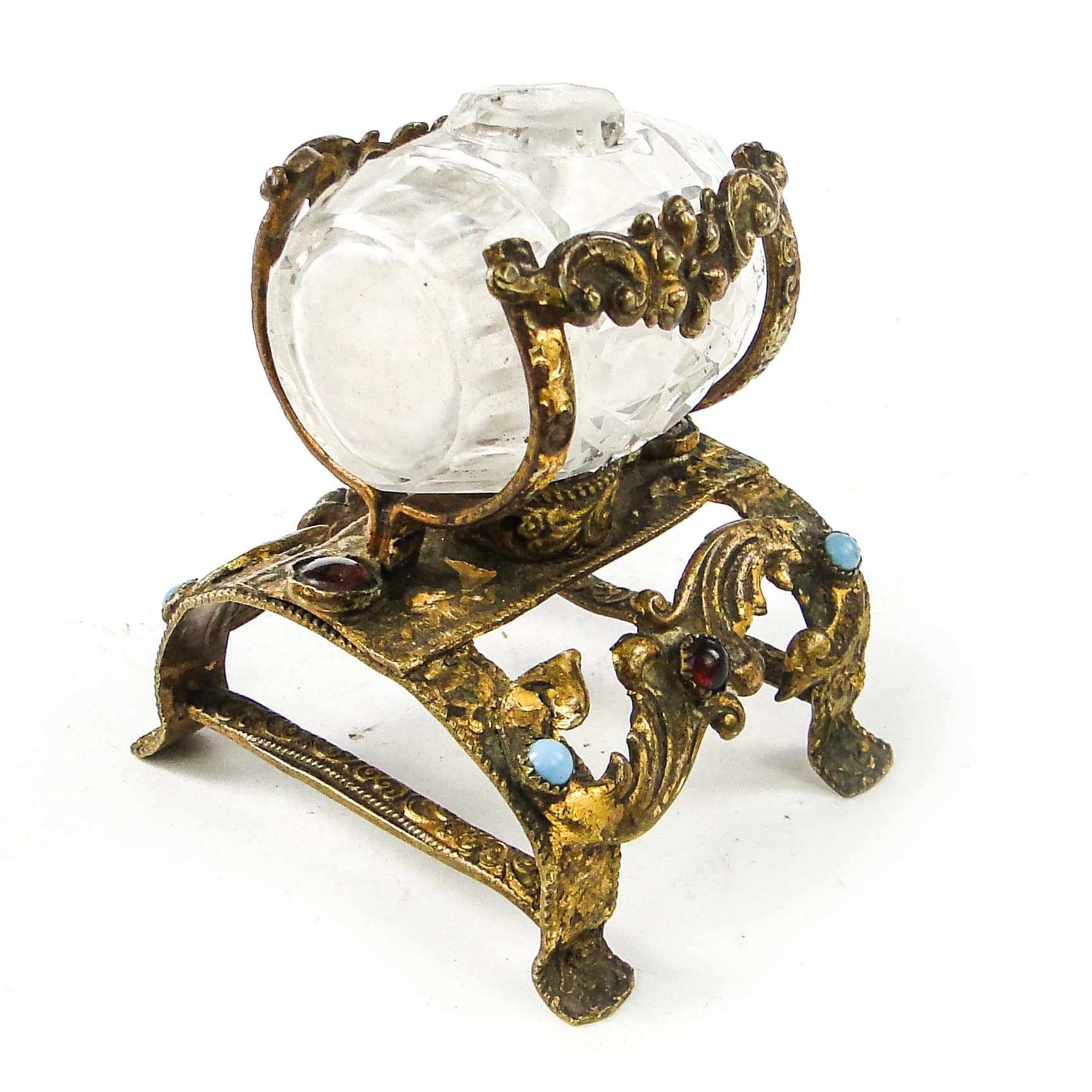 Flakon na perfumy Biedermeier, Bohemia, Czechy, XIX w. - 111455