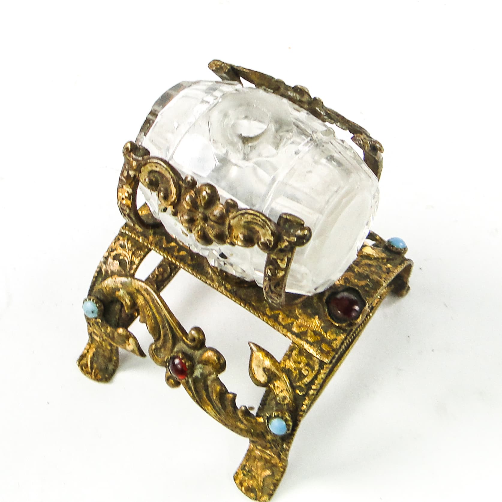 Flakon na perfumy Biedermeier, Bohemia, Czechy, XIX w. - 111459