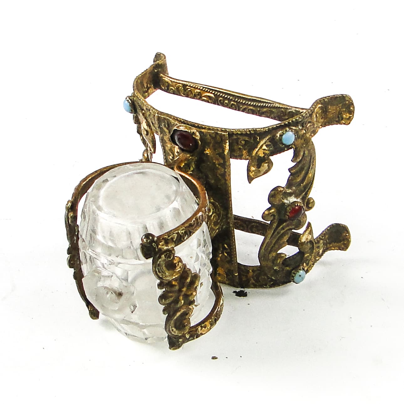 Flakon na perfumy Biedermeier, Bohemia, Czechy, XIX w. - 111457