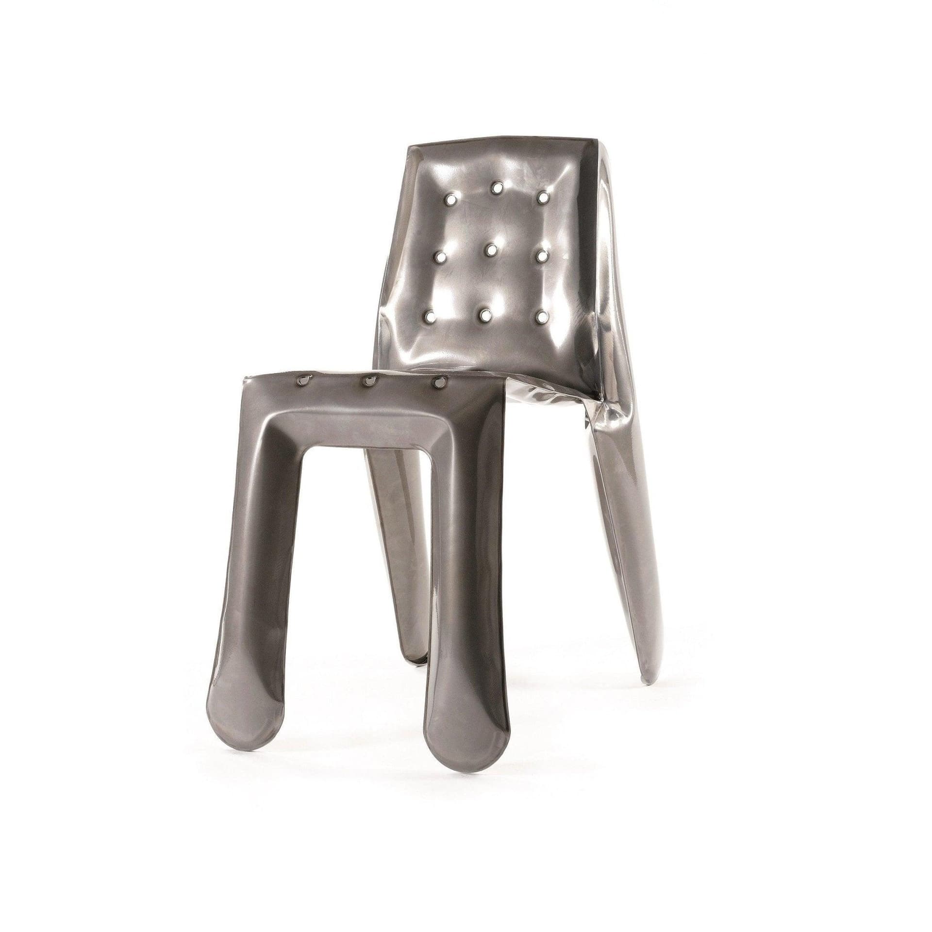 Chair CHIPPENSTEEL 1.0 steel, silver, Zieta Studio - 117812