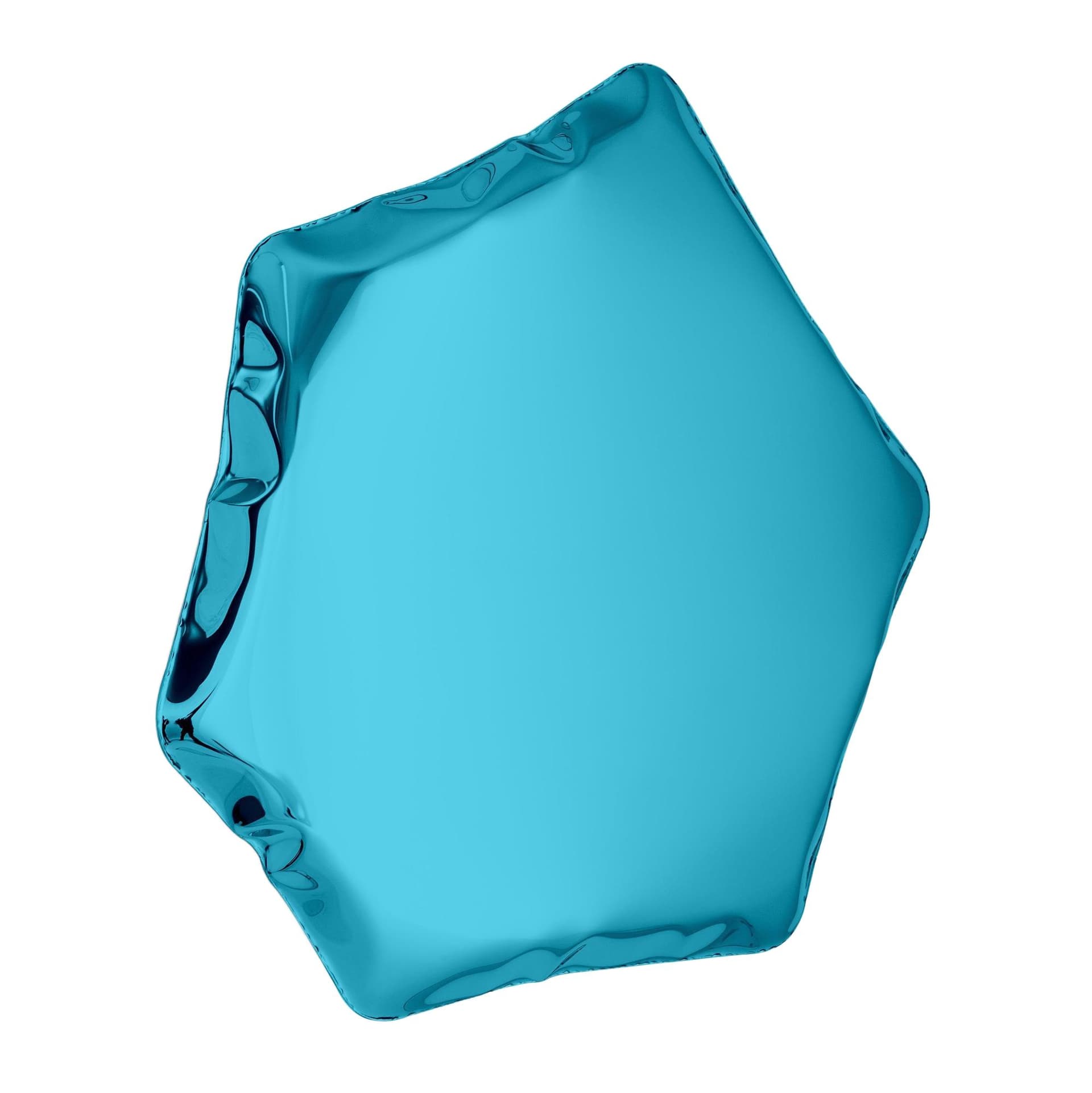 TAFLA C wall mirror, blue, C6, Zieta Studio