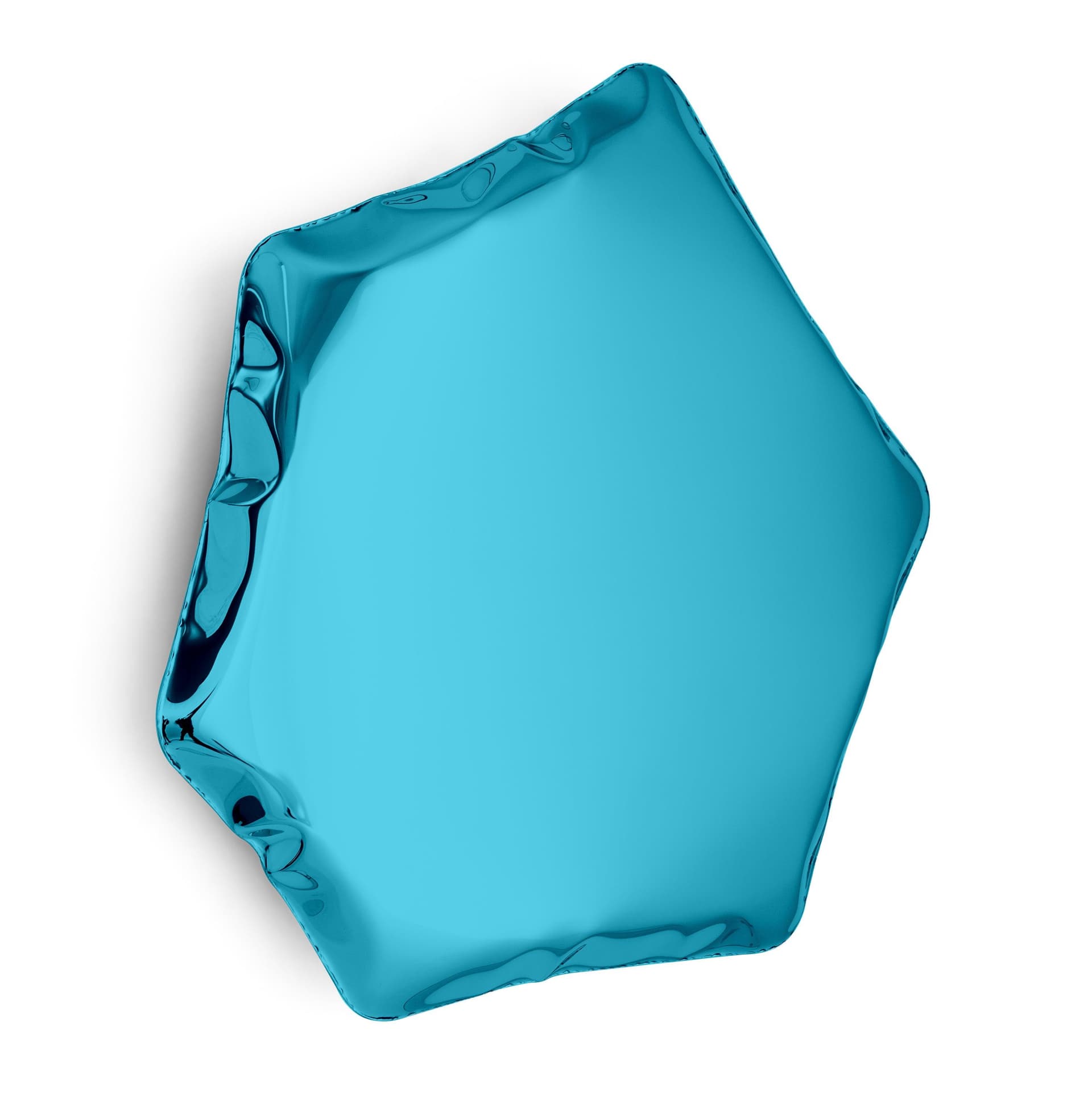 TAFLA C wall mirror, blue, C6, Zieta Studio - 117804