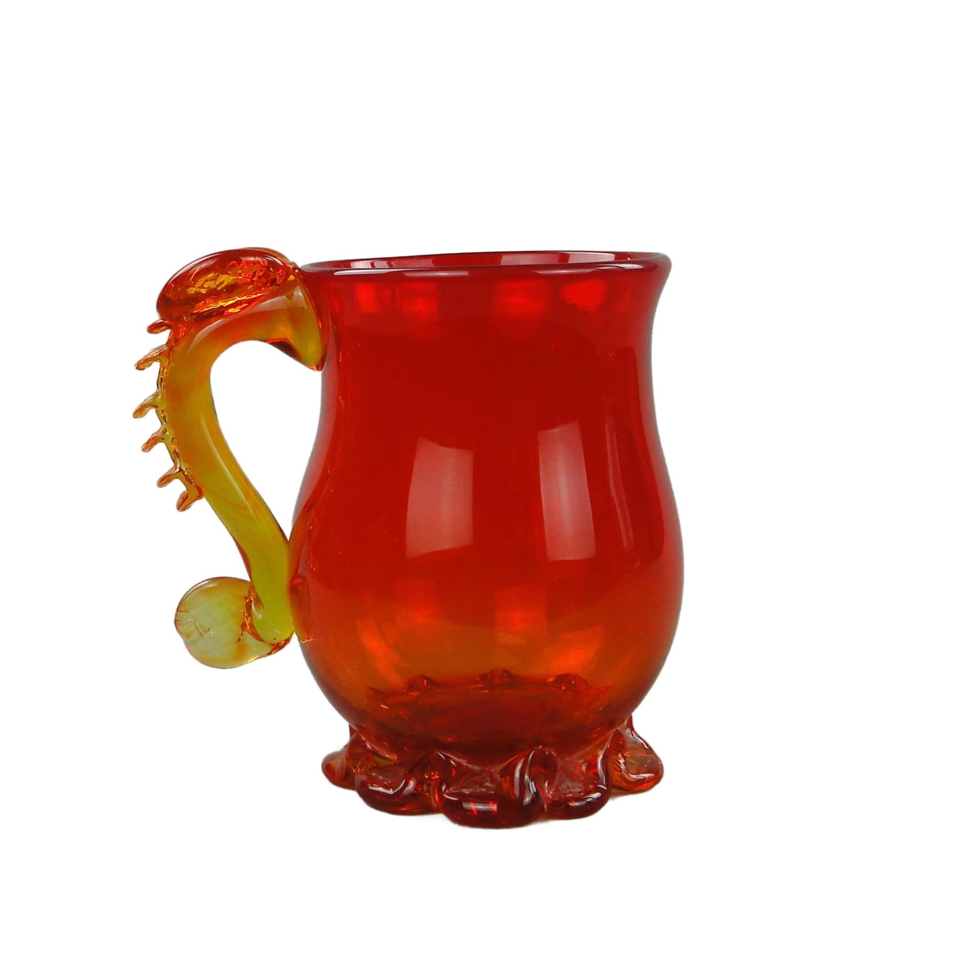 Wazon artystyczny, multikolor, szkło, proj. J. Słuczan-Orkusz, Polska, lata 70.