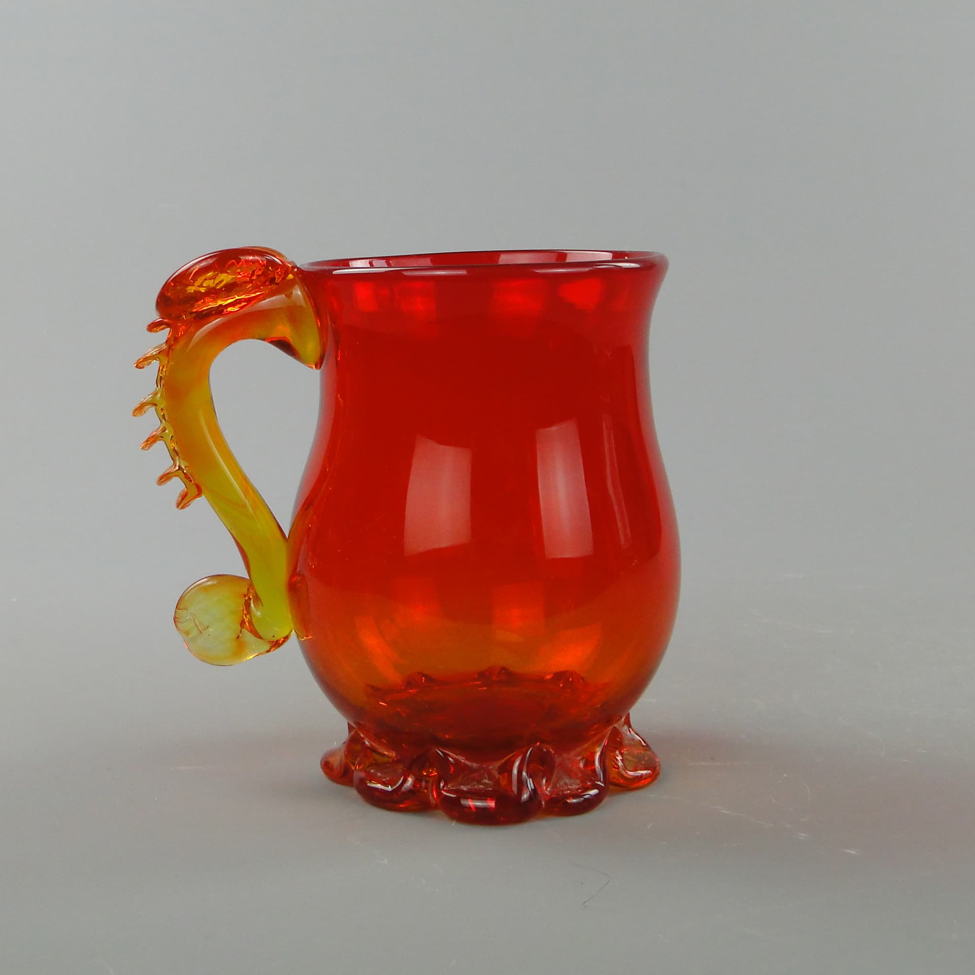 Wazon artystyczny, multikolor, szkło, proj. J. Słuczan-Orkusz, Polska, lata 70. - 8038