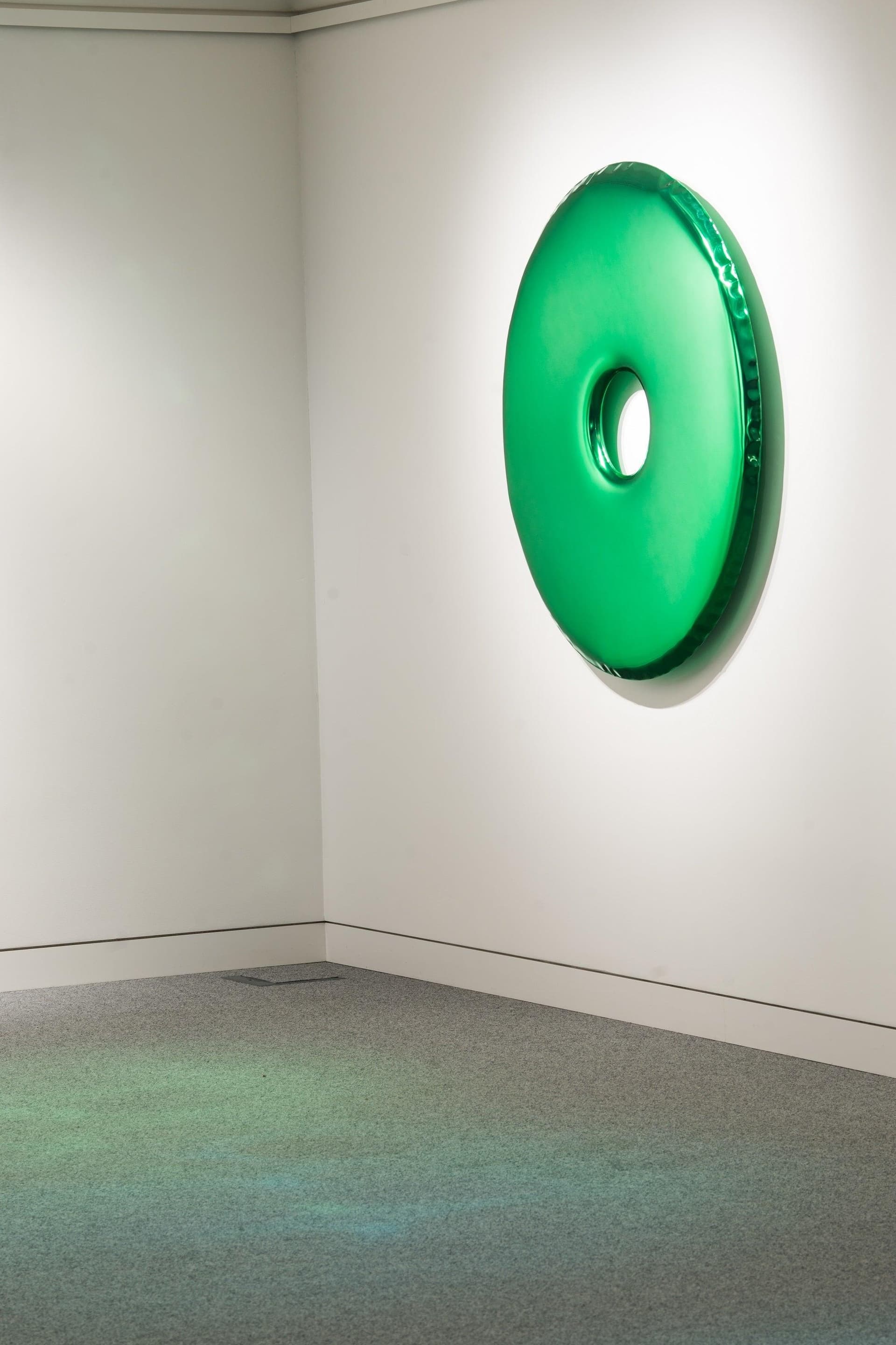 Lustro ścienne RONDO gradient zielone 95 cm, Zieta Studio - 117707