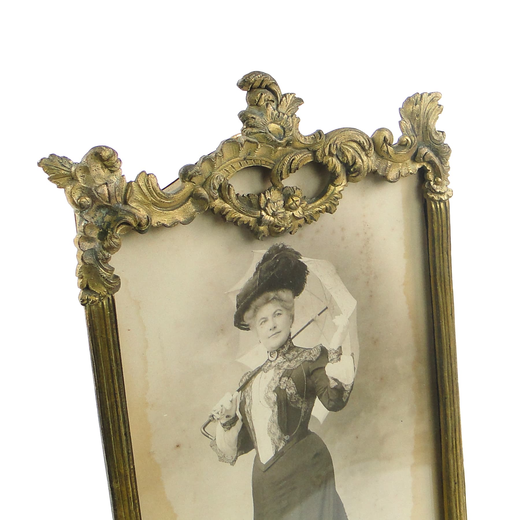 Rococo picture frame, gilt pewter, gilt brass, France, 19th c. - 111506