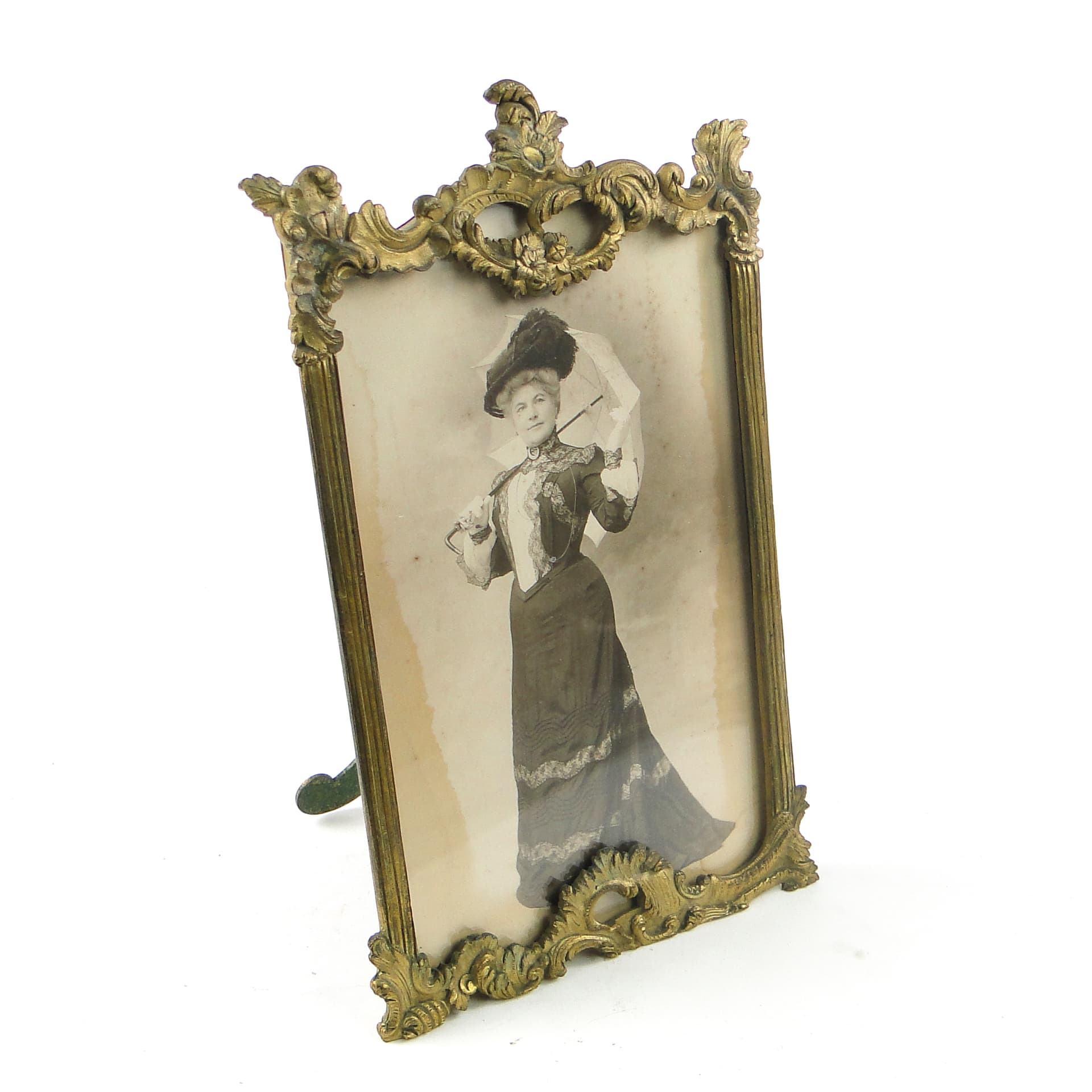 Rococo picture frame, gilt pewter, gilt brass, France, 19th c. - 111504