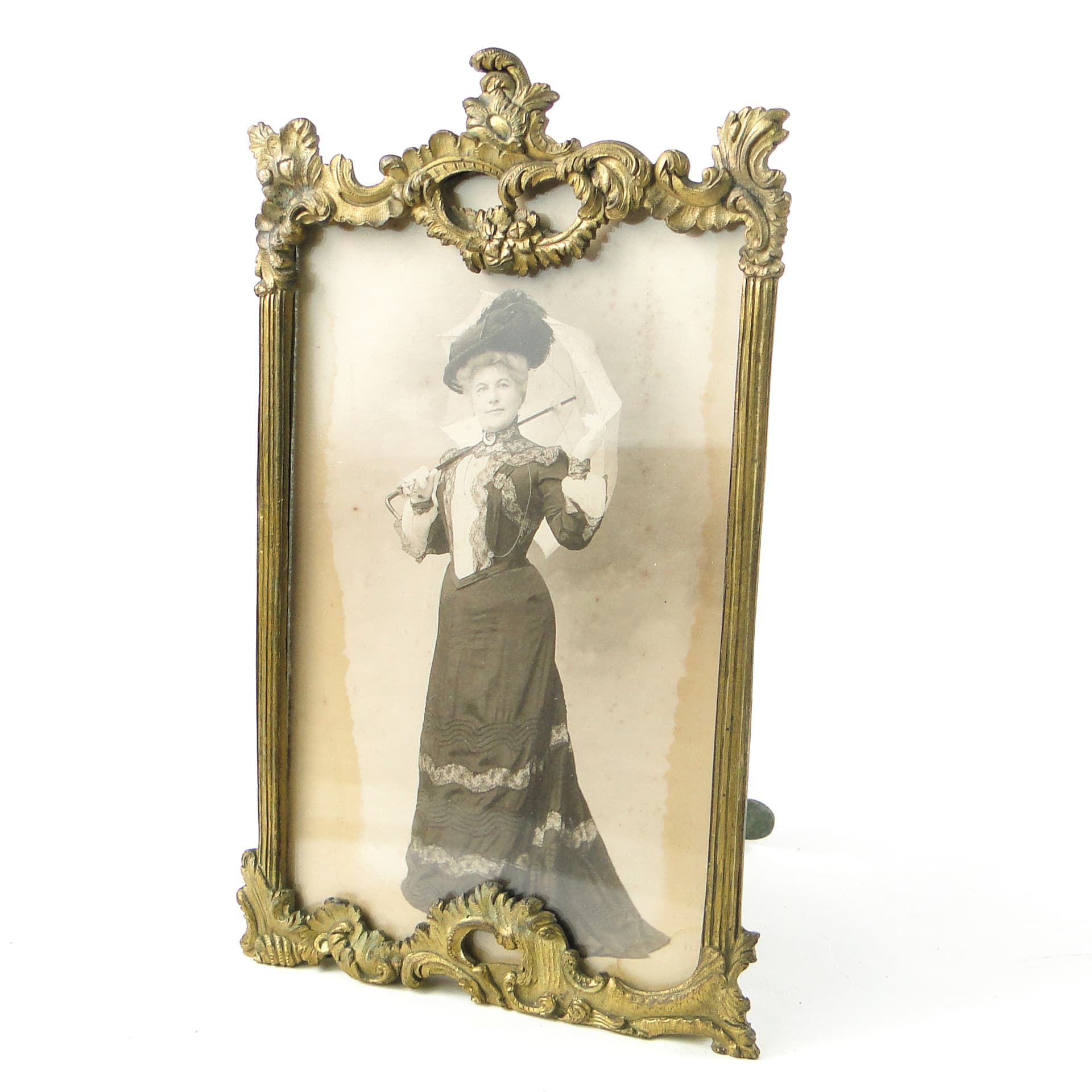 Rococo picture frame, gilt pewter, gilt brass, France, 19th c. - 111501