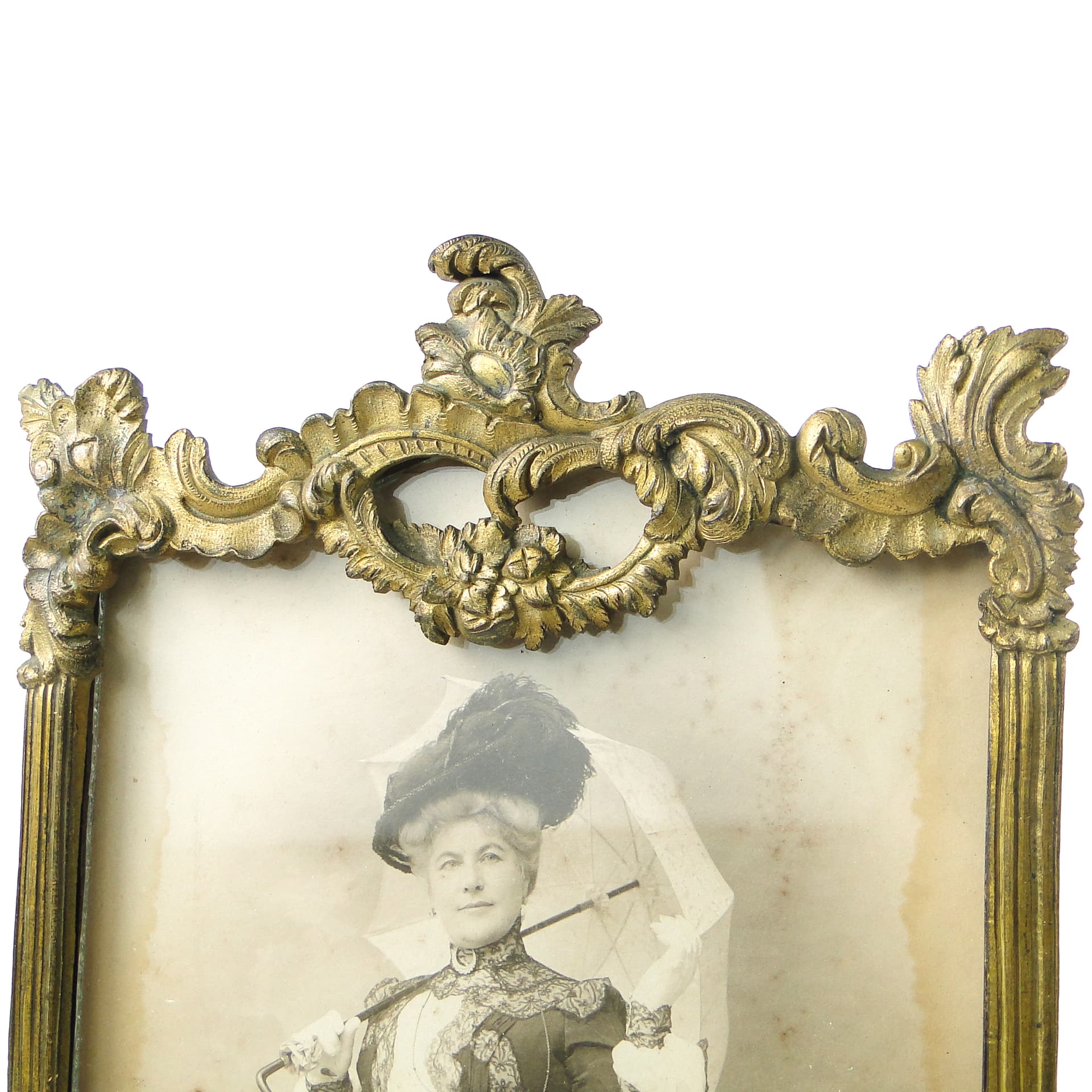 Rococo picture frame, gilt pewter, gilt brass, France, 19th c. - 111510