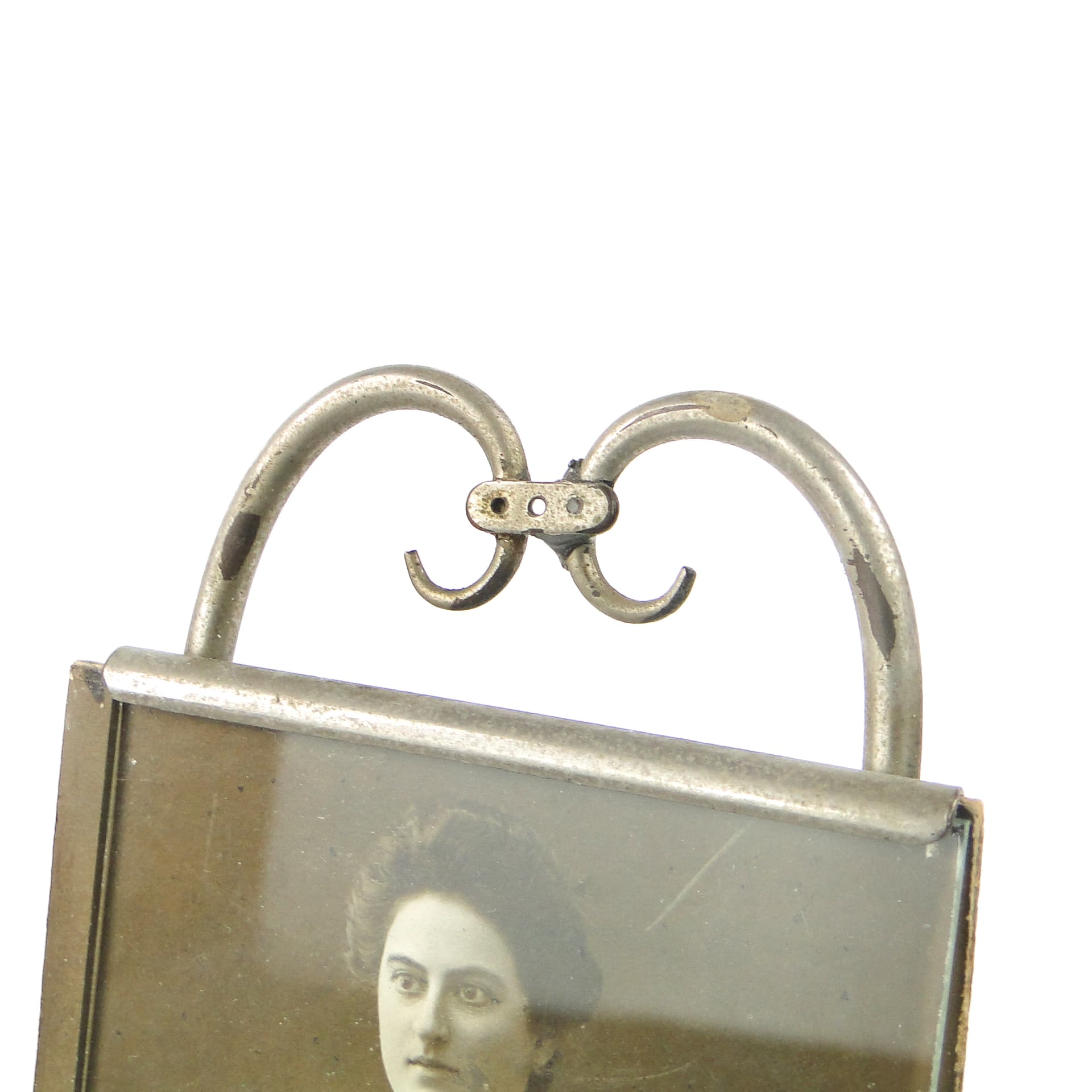 Art Deco photo frame, nickel-plated brass, France, 1930s. - 111517