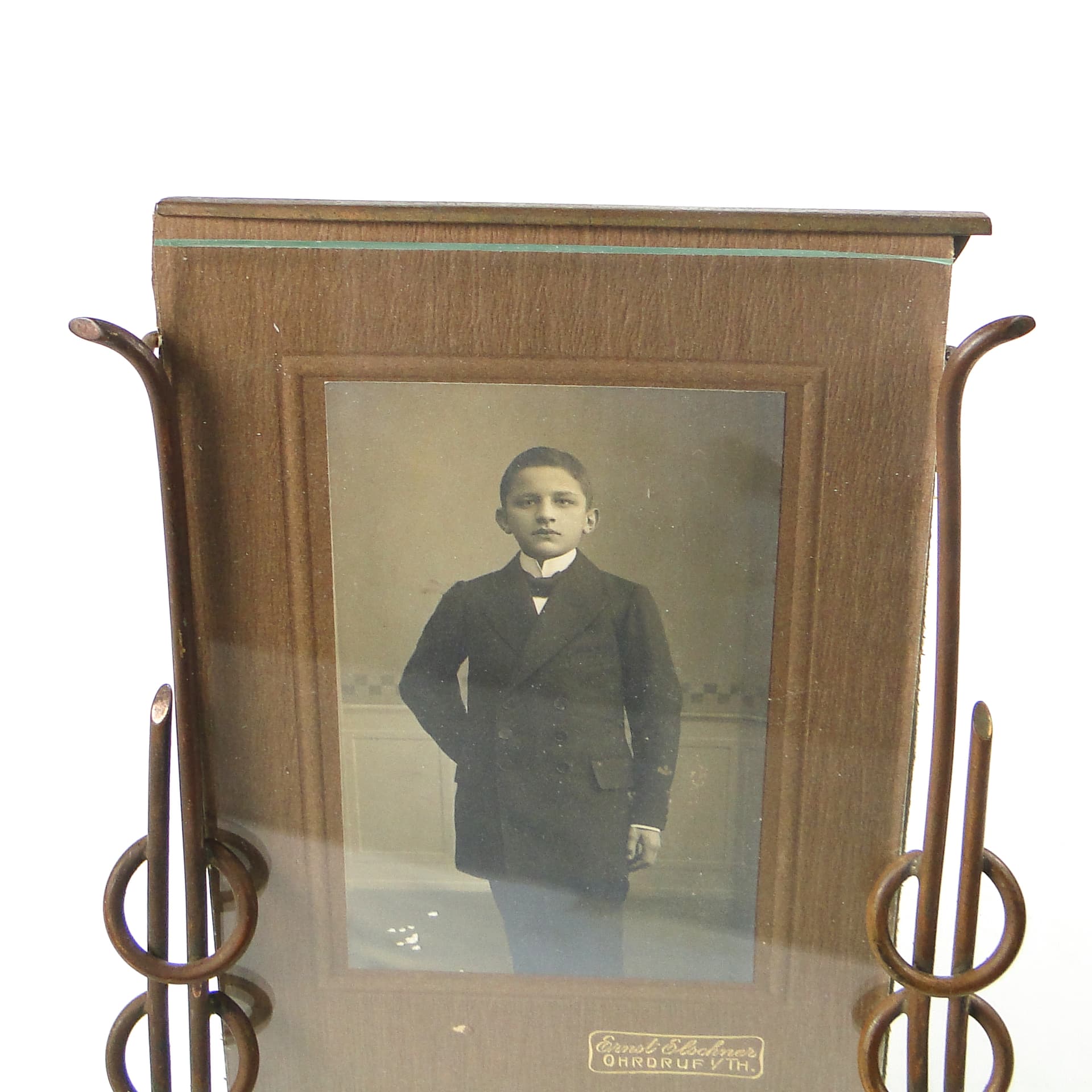 Art Nouveau photo frame, brass, France, early 20th c. - 111524