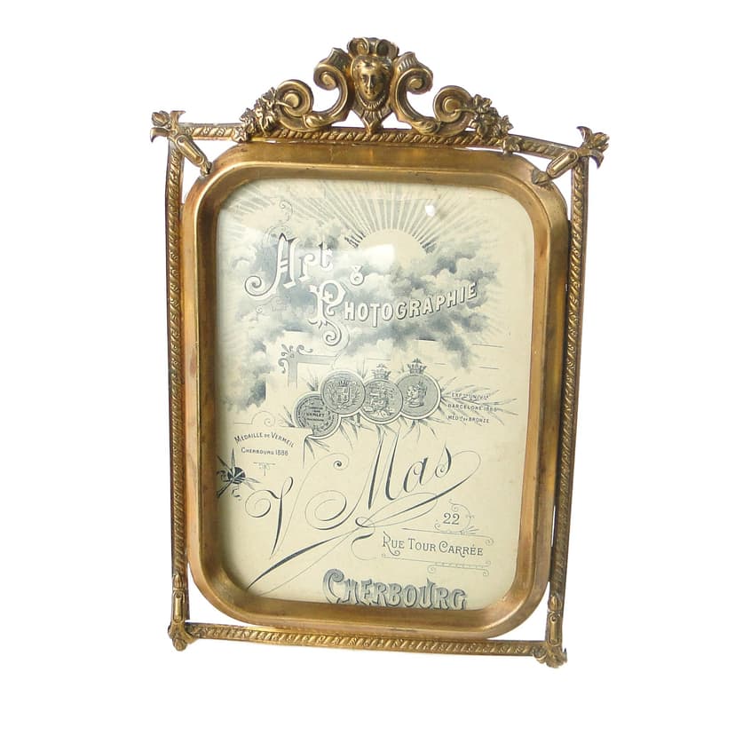 Empire Picture Frame, brass, France, early 20th c.